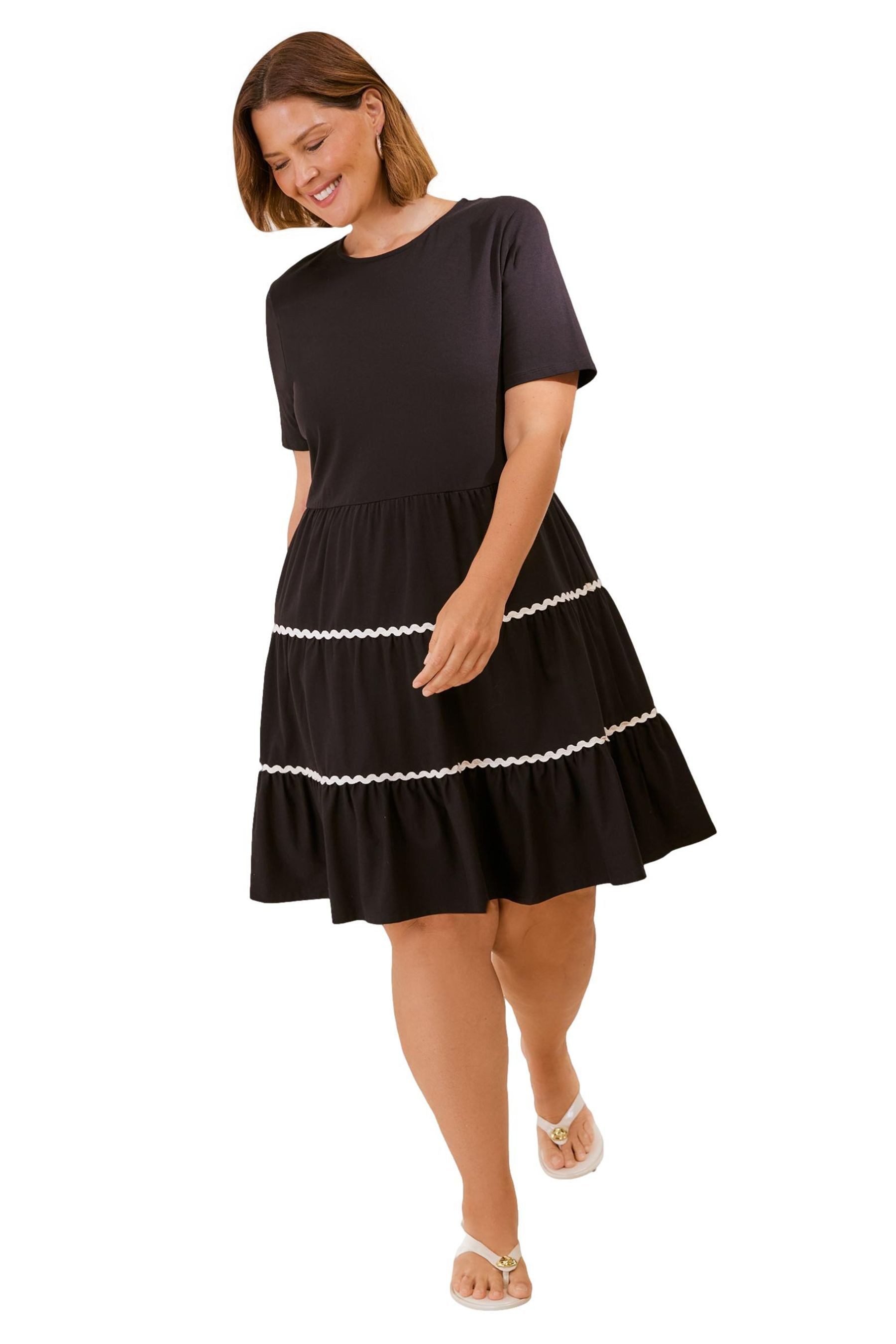 Minikleid Friends Like These Minikleid Zackenlitze, Curve