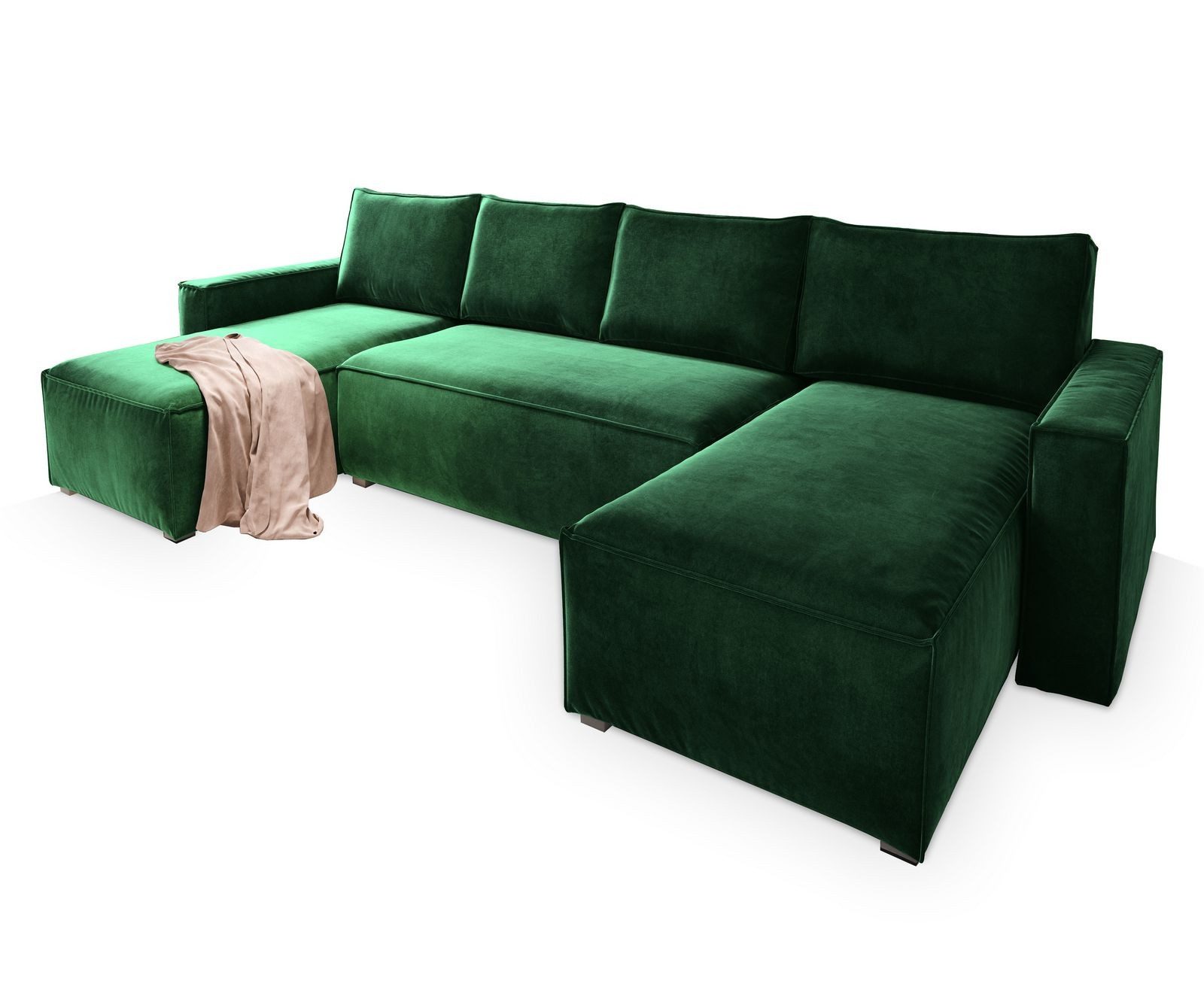Masseno Ecksofa DENI mit Schlaffunktion U-Form, günstig online kaufen