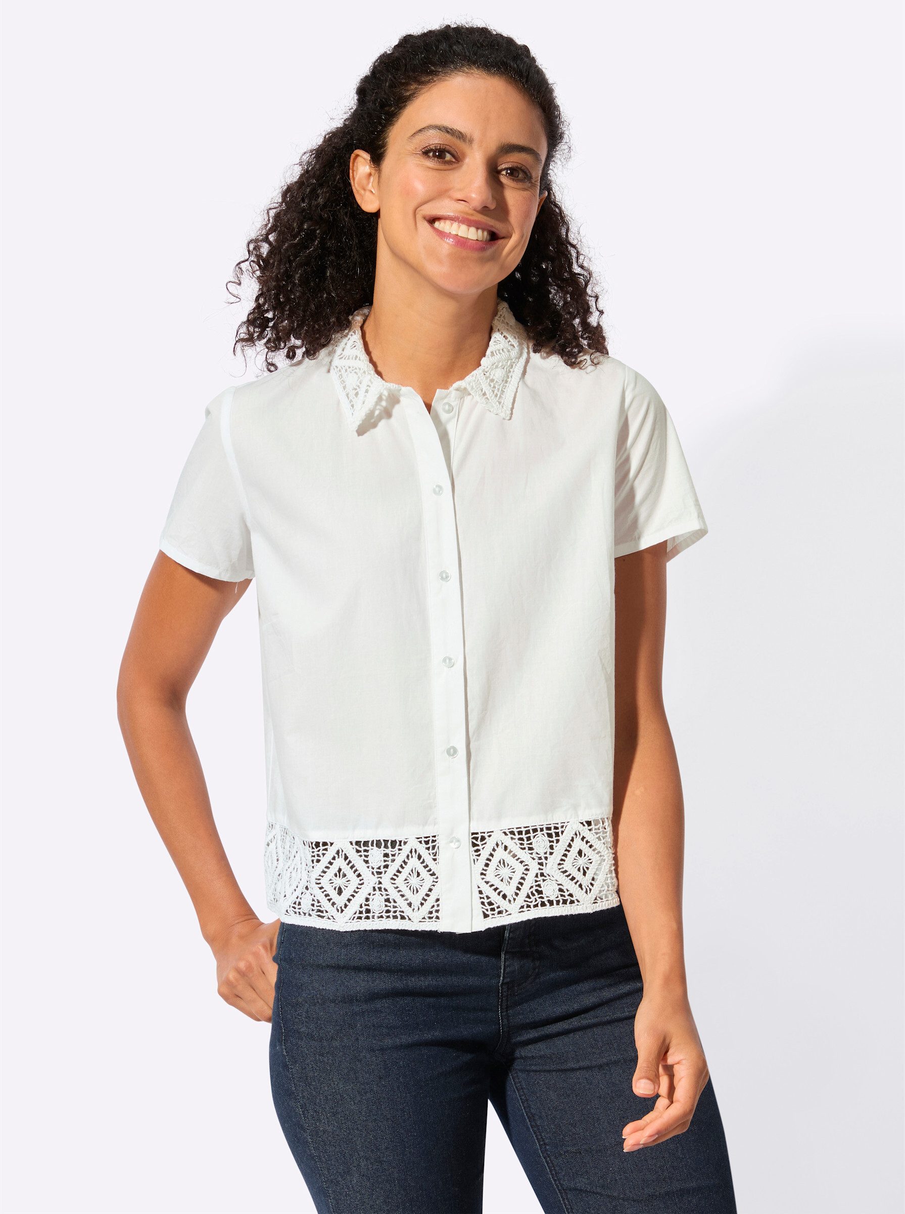 Witt Klassische Bluse Bluse Kurzarm günstig online kaufen