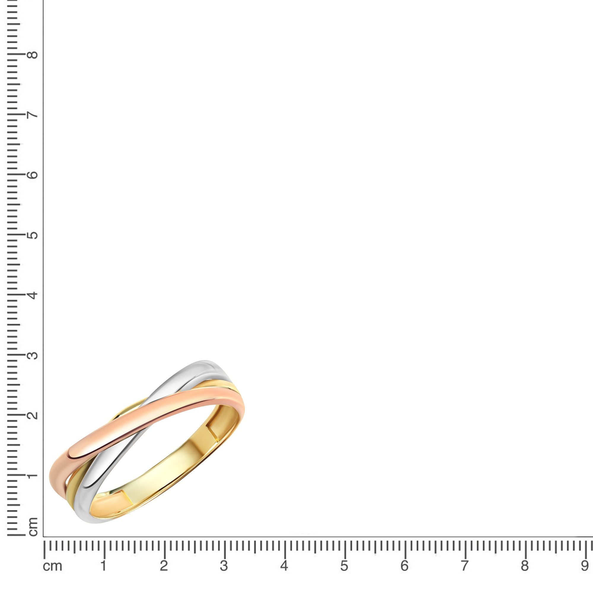 Fascination by Ellen K. Fingerring Gold 333 dreifarbig günstig online kaufen