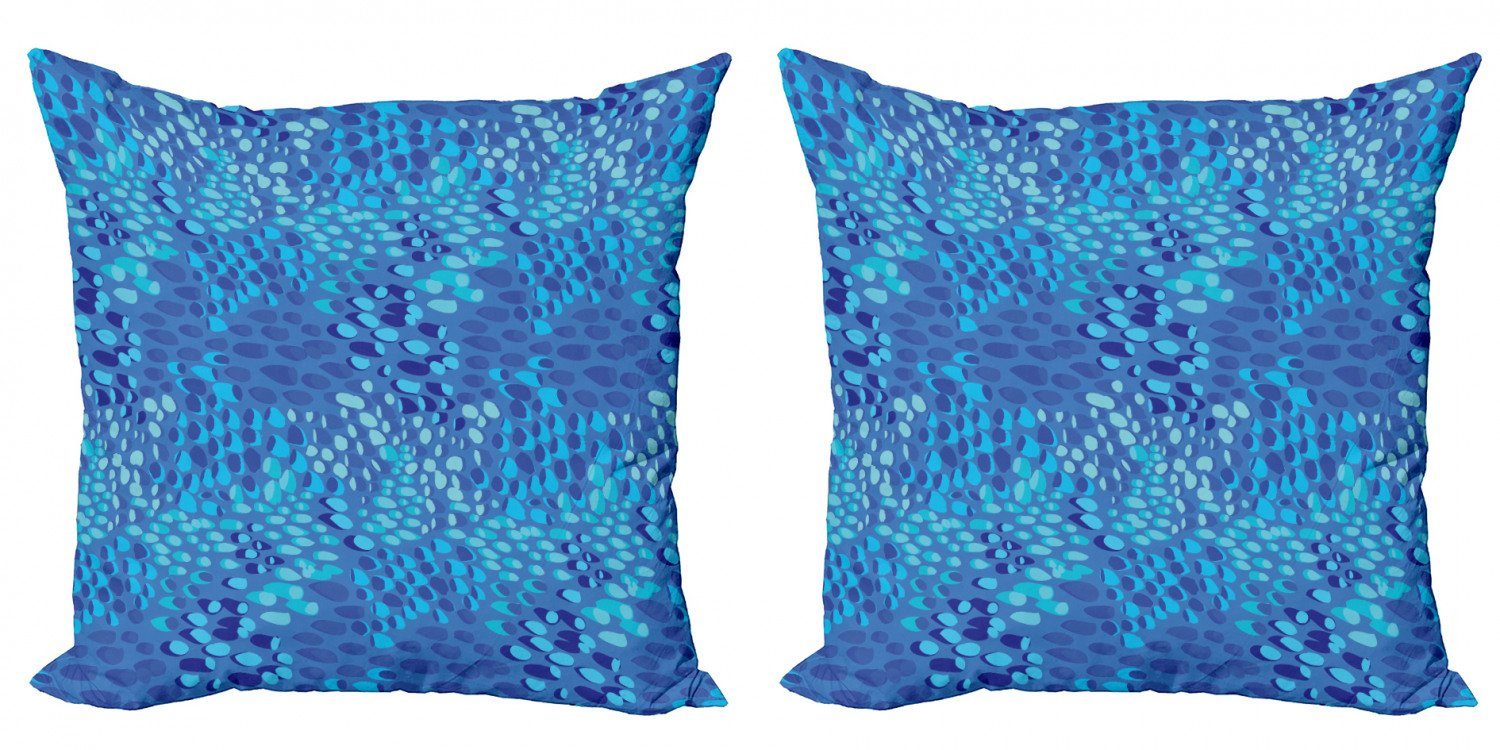 Digitaldruck, (2 Wasser Hautschuppen Fische Accent Doppelseitiger Abstrakte Stück), Abakuhaus Modern Kissenbezüge