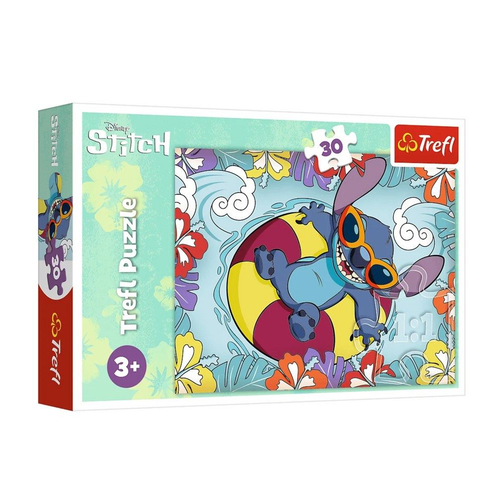 Trefl Puzzle Kinderpuzzle Legespiel Motivpuzzle, 30 Puzzleteile, Disney-Motiv, 30 Teile, ab 3 Jahren, 27 x 20 cm