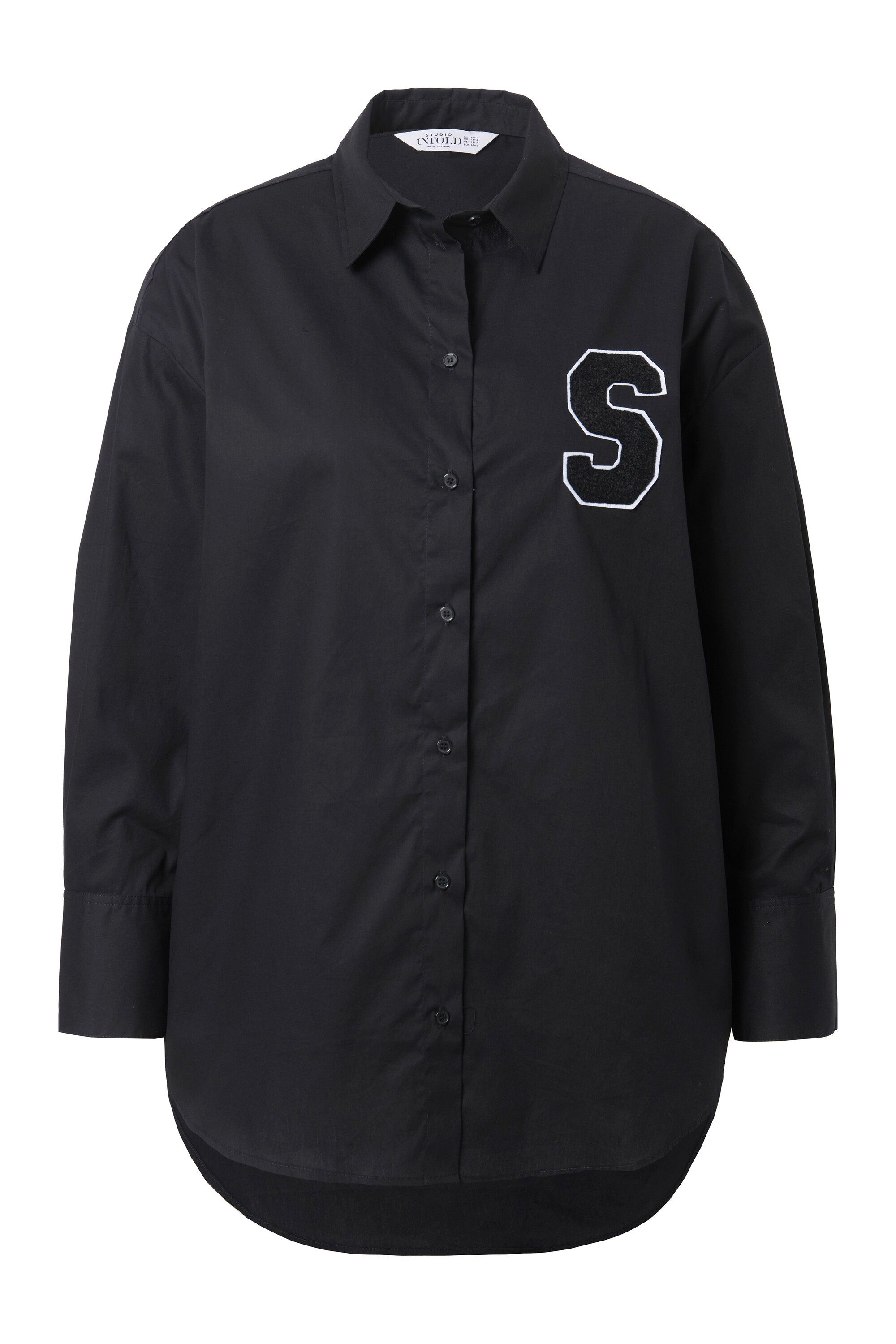 Studio Untold Hemdbluse Hemdbluse oversized Langarm mit Manschetten günstig online kaufen