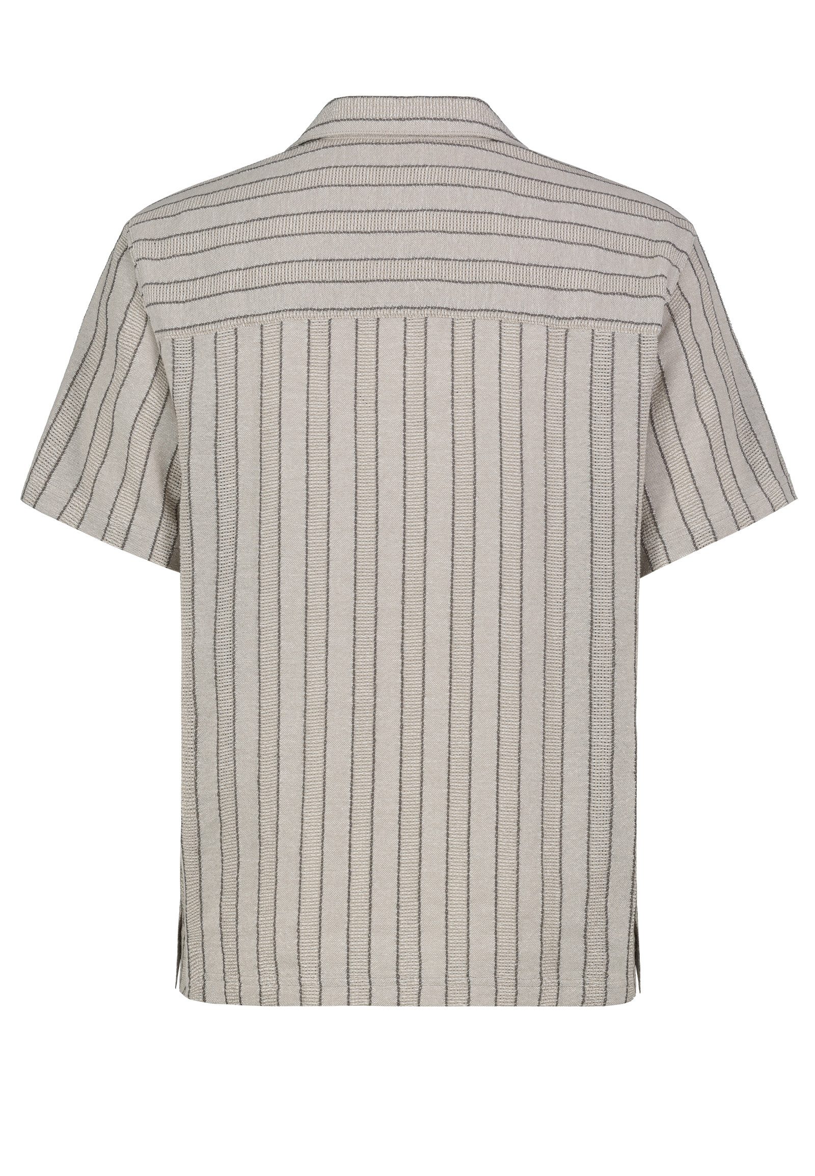 Eight2Nine Kurzarmhemd Herren Kurzes Jacquard Hemd Retro Hemd, Rautenmuster – Bild 2 von 3
