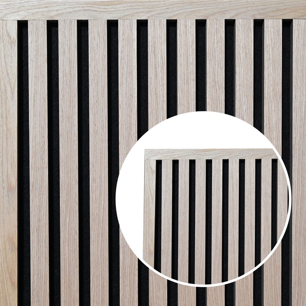 HOME DELUXE Abschlussleiste für Akustikpaneel ENDO - 80 cm, MDF, 1-St., passend für Akustikpaneele SONIC, Wandpanelee Lamellenverkleidung