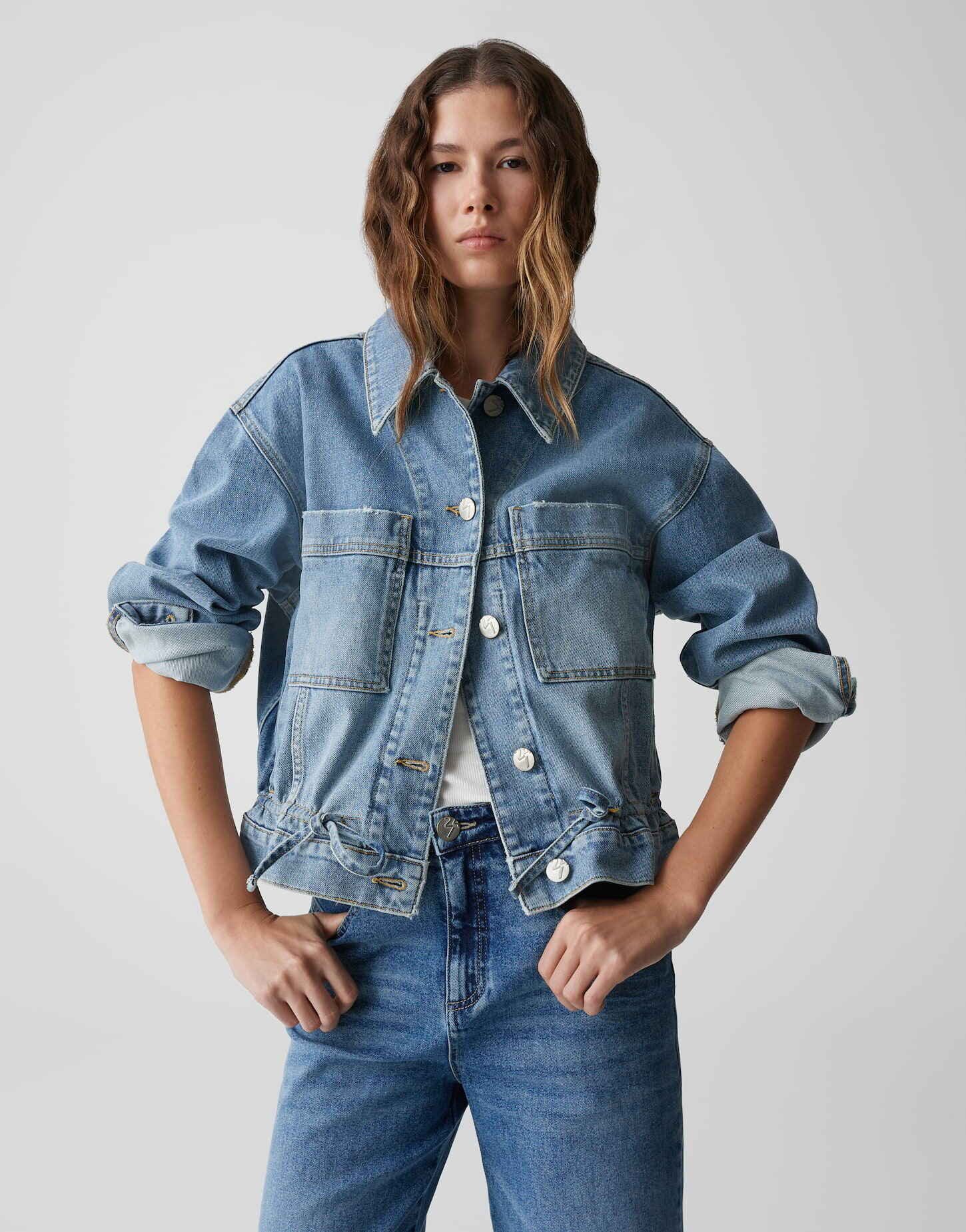 Jeansjacke HEMELY Loose aus BCI Cotton Mix