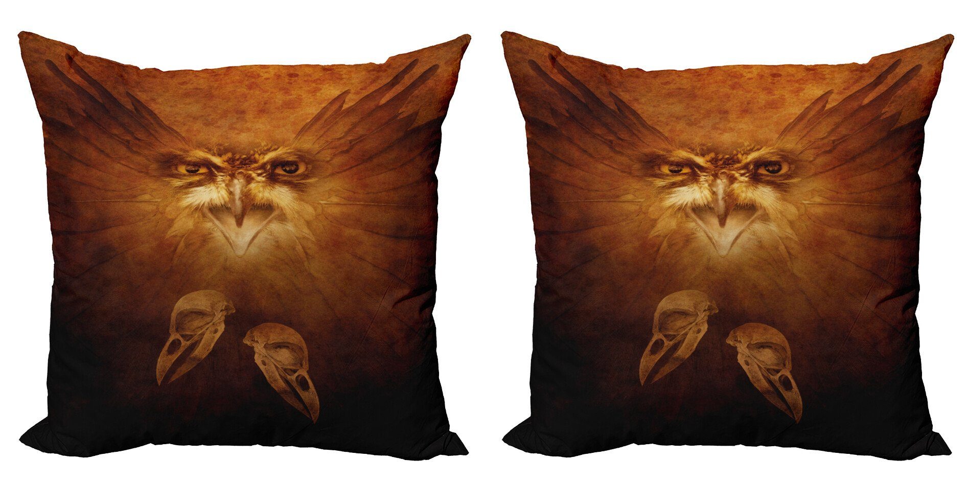 Claws Eagle Gesicht Digitaldruck, Accent Stück), Abakuhaus (2 Doppelseitiger Falke Tier Modern Kissenbezüge