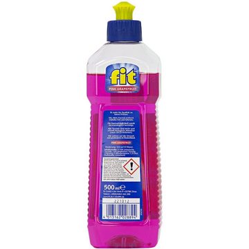 FIT GRUENEKRAFT Pink Grapefruit Geschirrspülmittel (500 ml, mit Aktiv-Formel, schonend zur Haut, vegan)