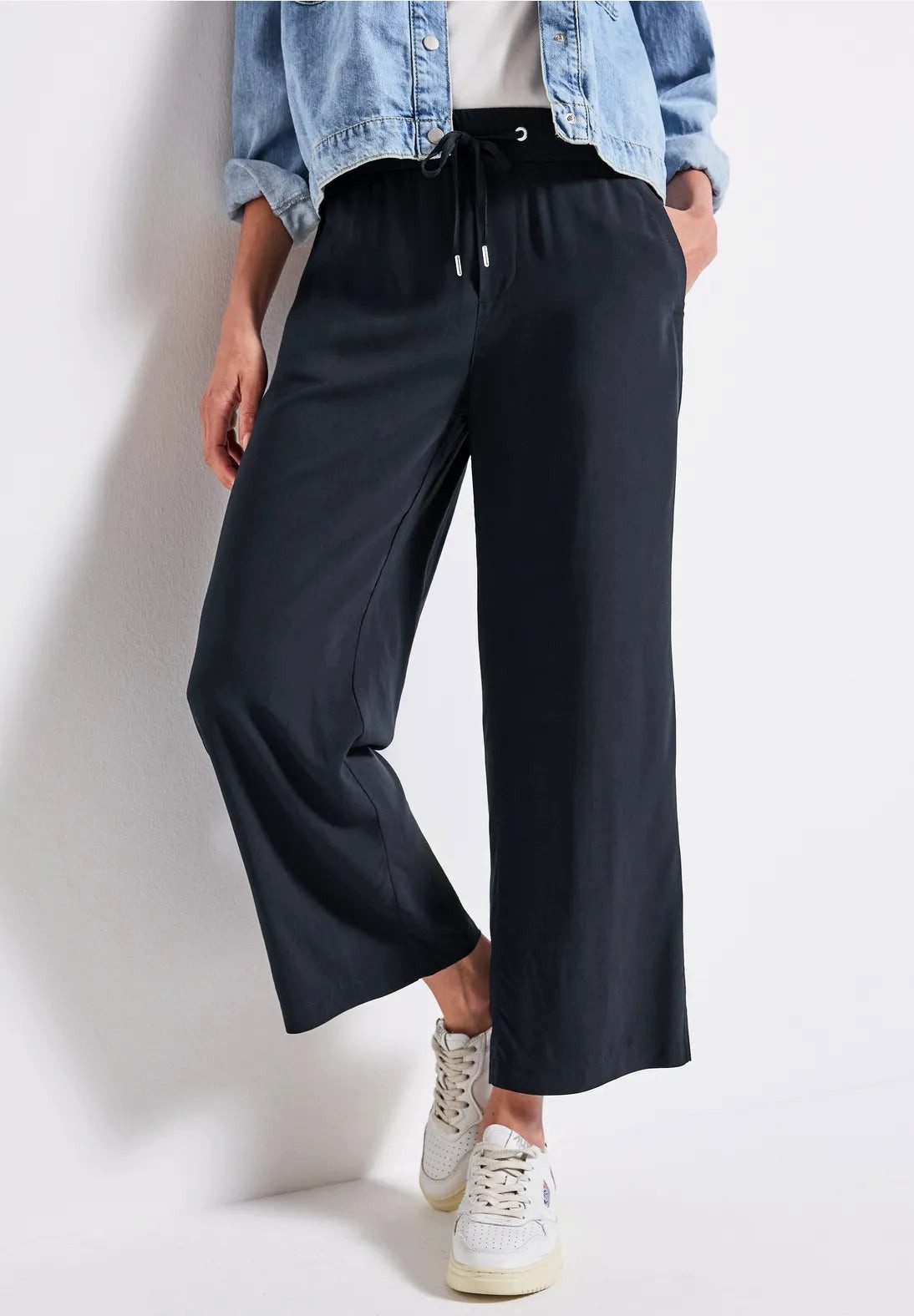 STREET ONE Stoffhose Wide Leg Hose günstig online kaufen