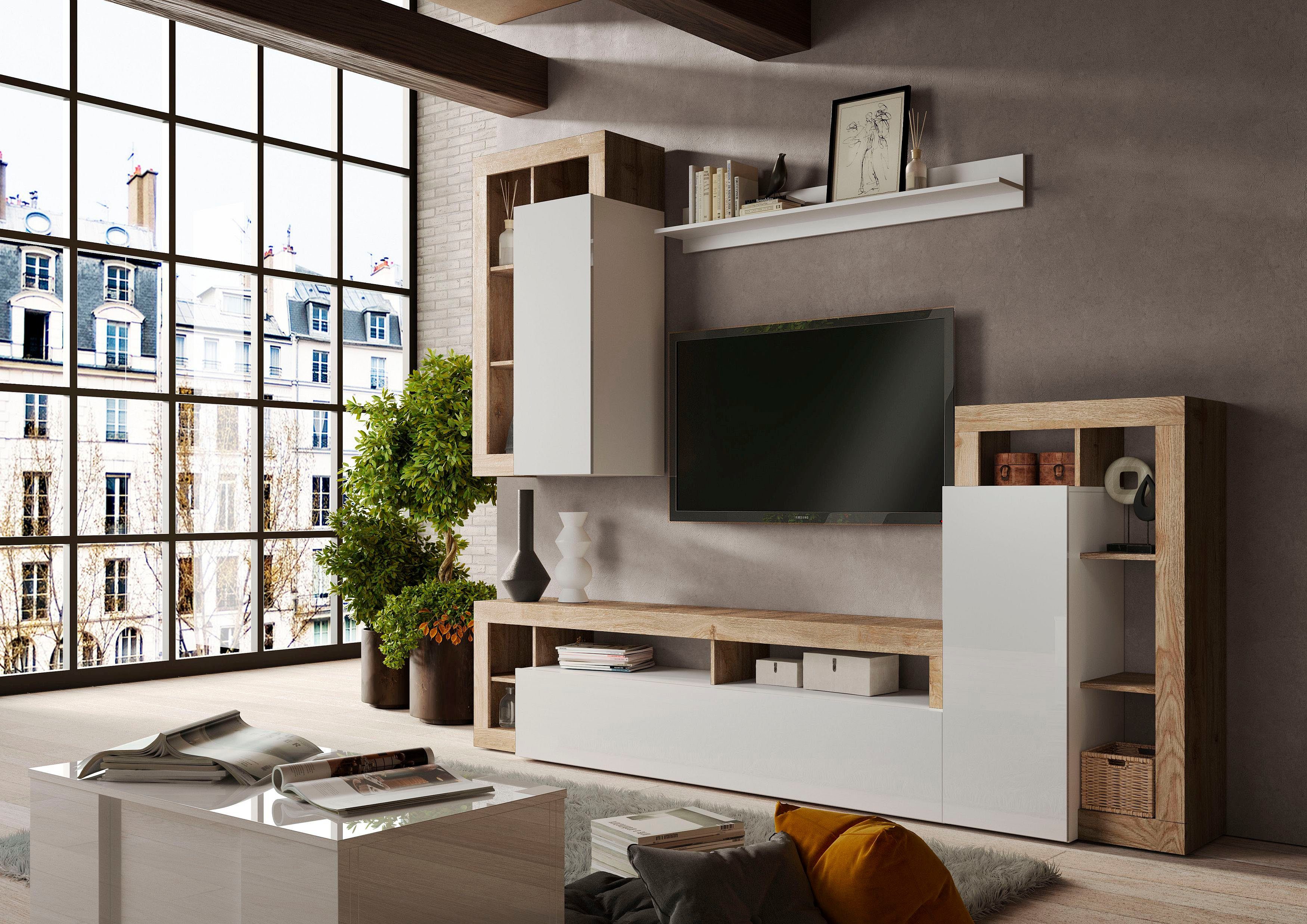 Home affaire Wohnwand Hamburg, (4-St)