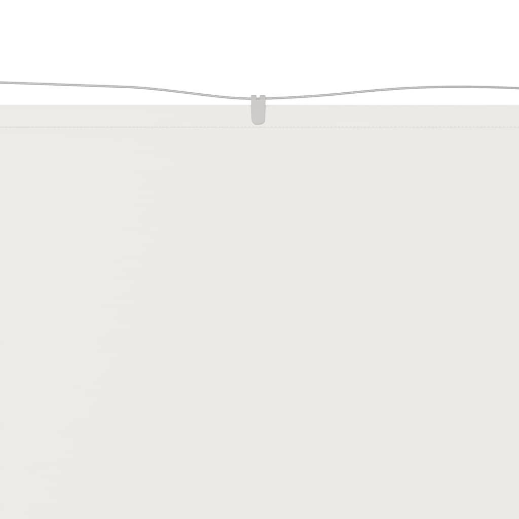 vidaXL Senkrechtmarkise Senkrechtmarkise Weiß 140x420 cm Oxford-Gewebe (1-St)