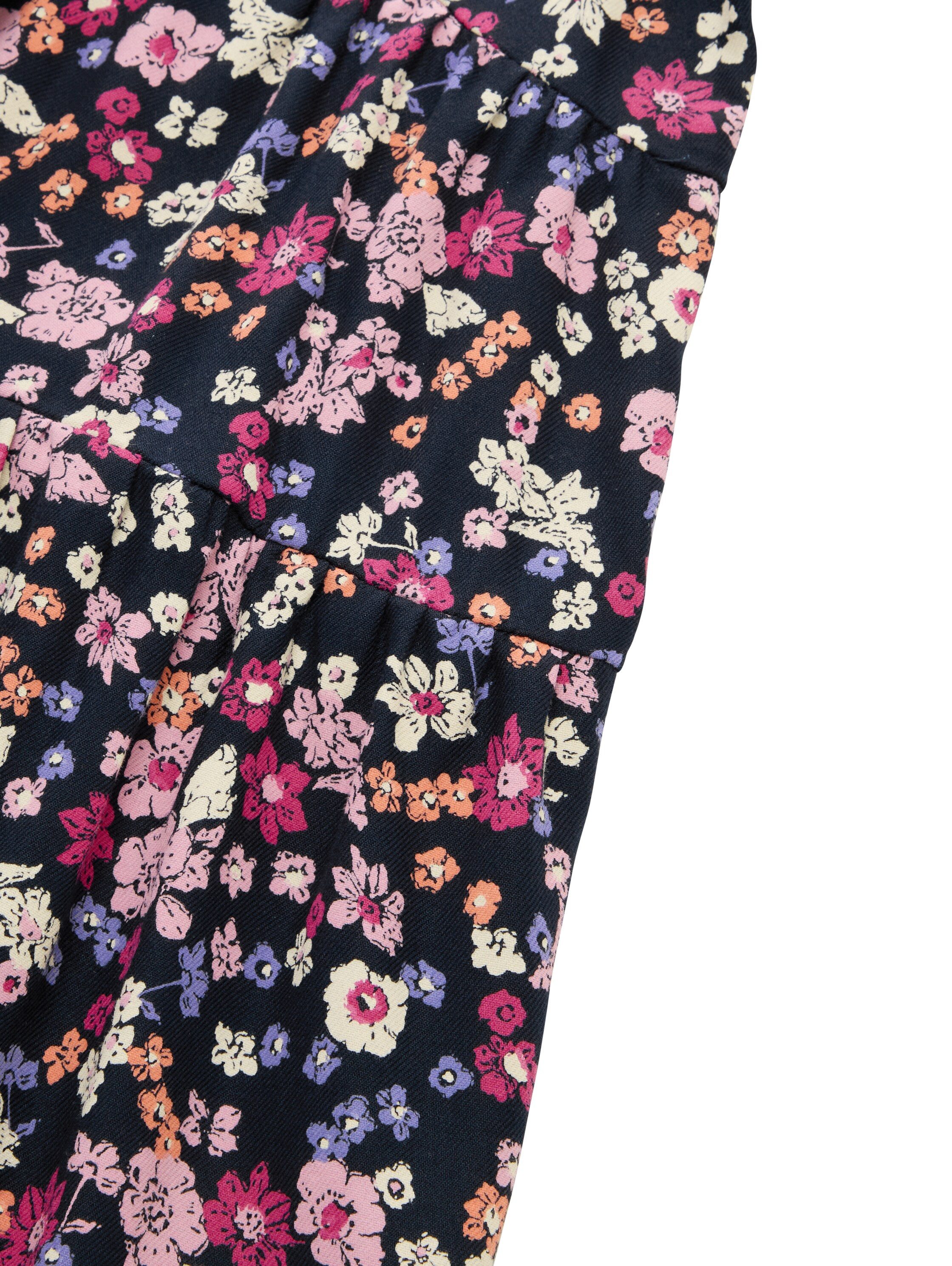 TOM TAILOR Midikleid mit floralen Allover-Muster