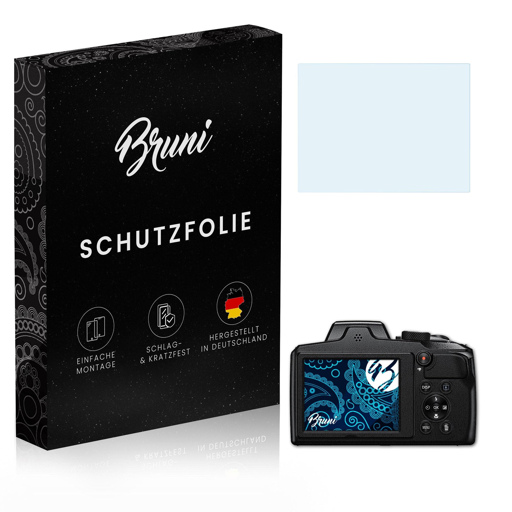 Schutzfolie Glasklare Displayschutzfolie für Coolpix B600