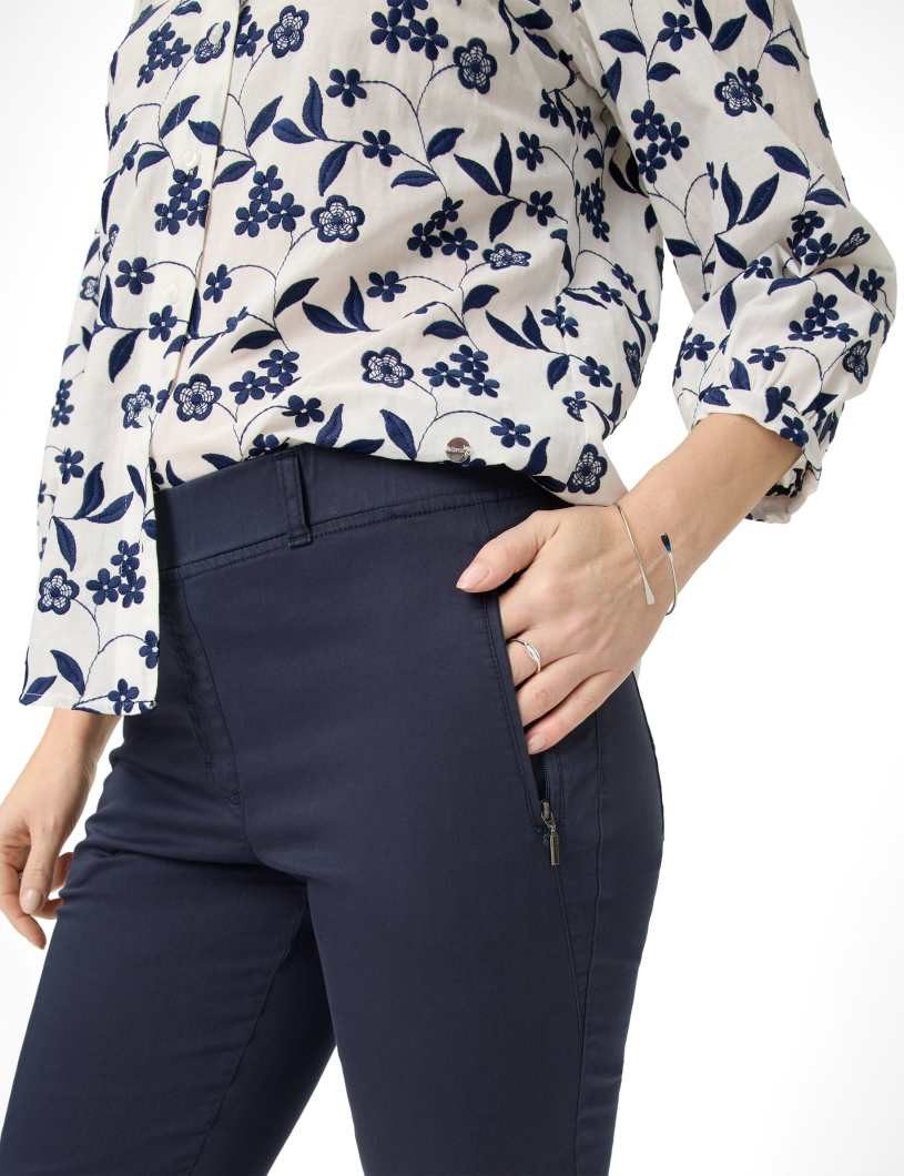 Brax Stretch-Jeans RAPHAELA BY BRAX LAVINA ZIP 6/8 navy 10821220 11-1908-22