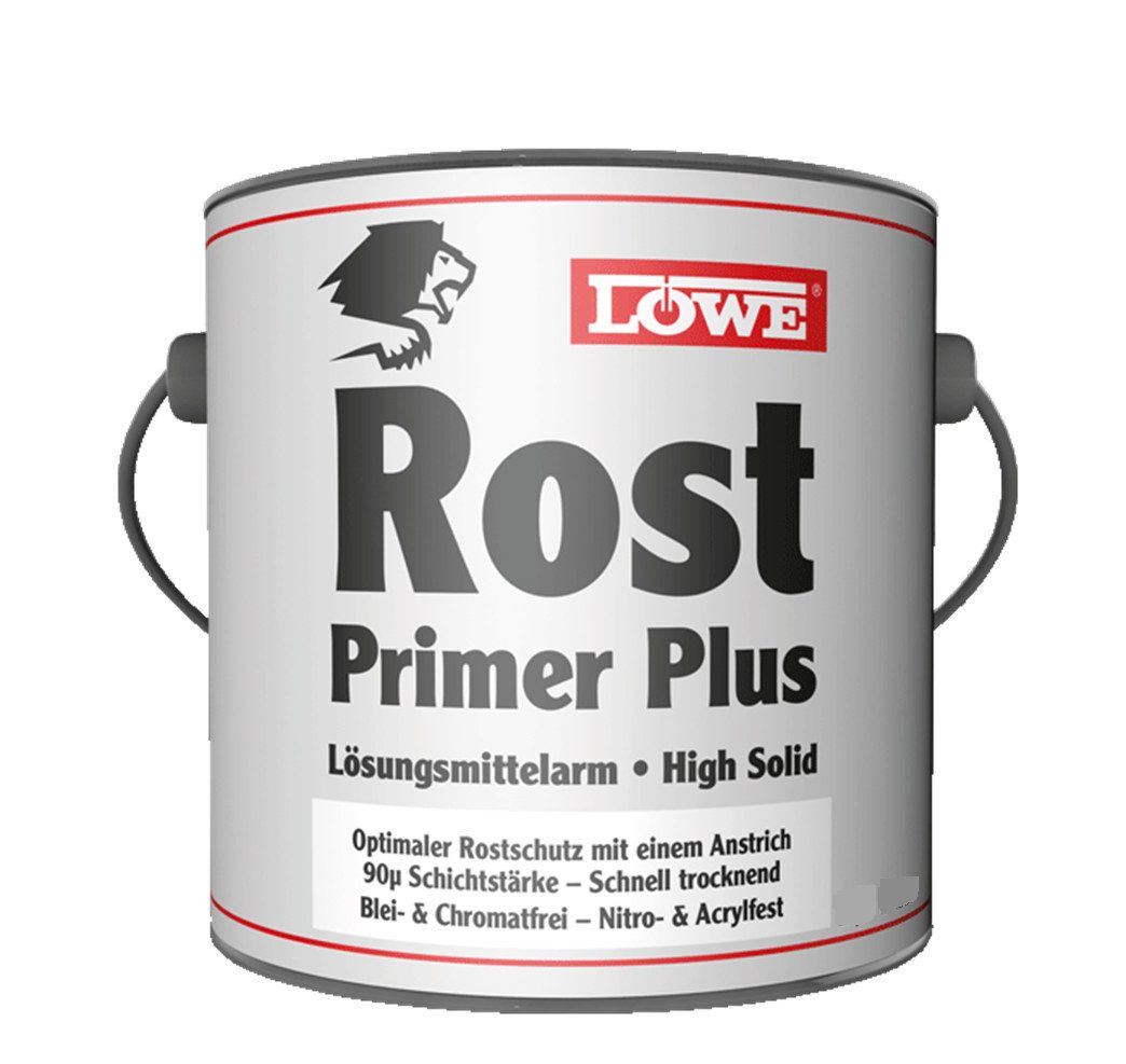 Jaegerlacke Rostschutzgrundierung LÖWE Rost-Primer Plus 563 Dickschichtrostschutz 2in1, Füller und Grundierung, lösemittelarm, optimaler Rostschutz