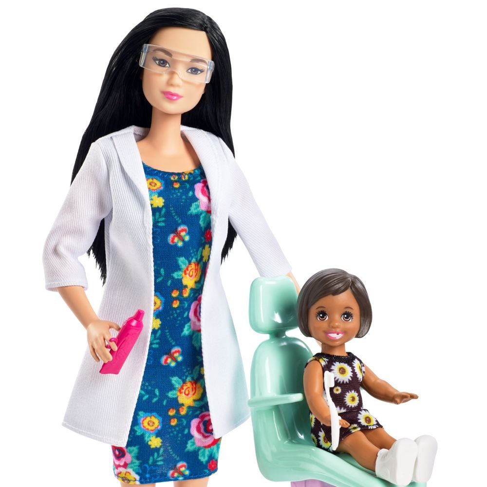 Spiel-Set Accessoires Barbie & mit Zahnärztin Möbel, Barbie Anziehpuppe Puppe Mattel