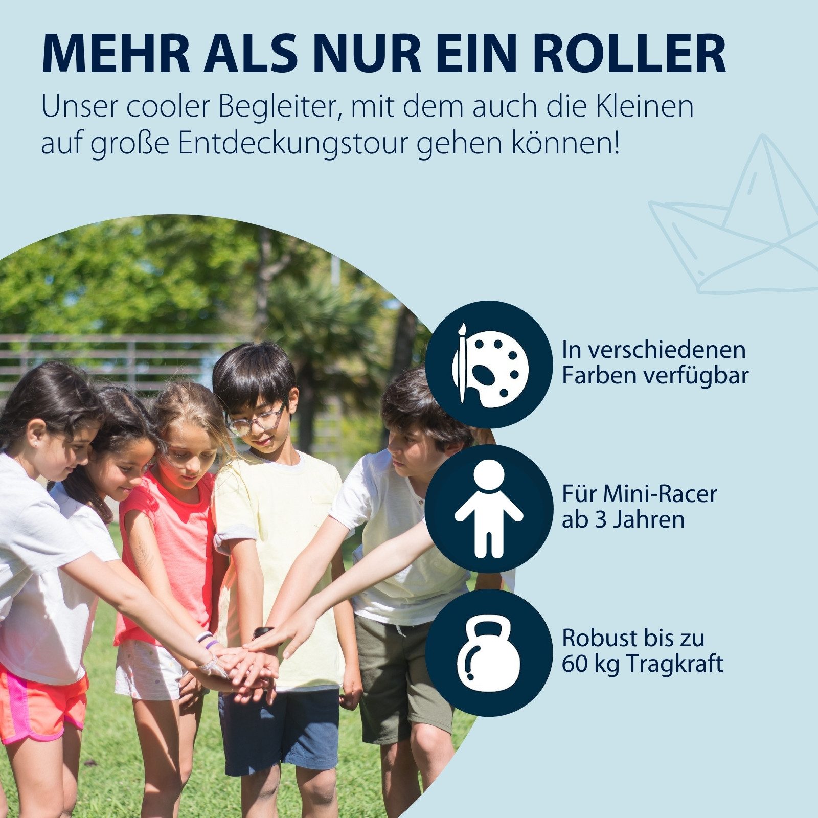 Hudora Tretroller BigWheel® 180 Advanced Junior, zusammenklappbarer, höhenverstellbar, bis 60 kg