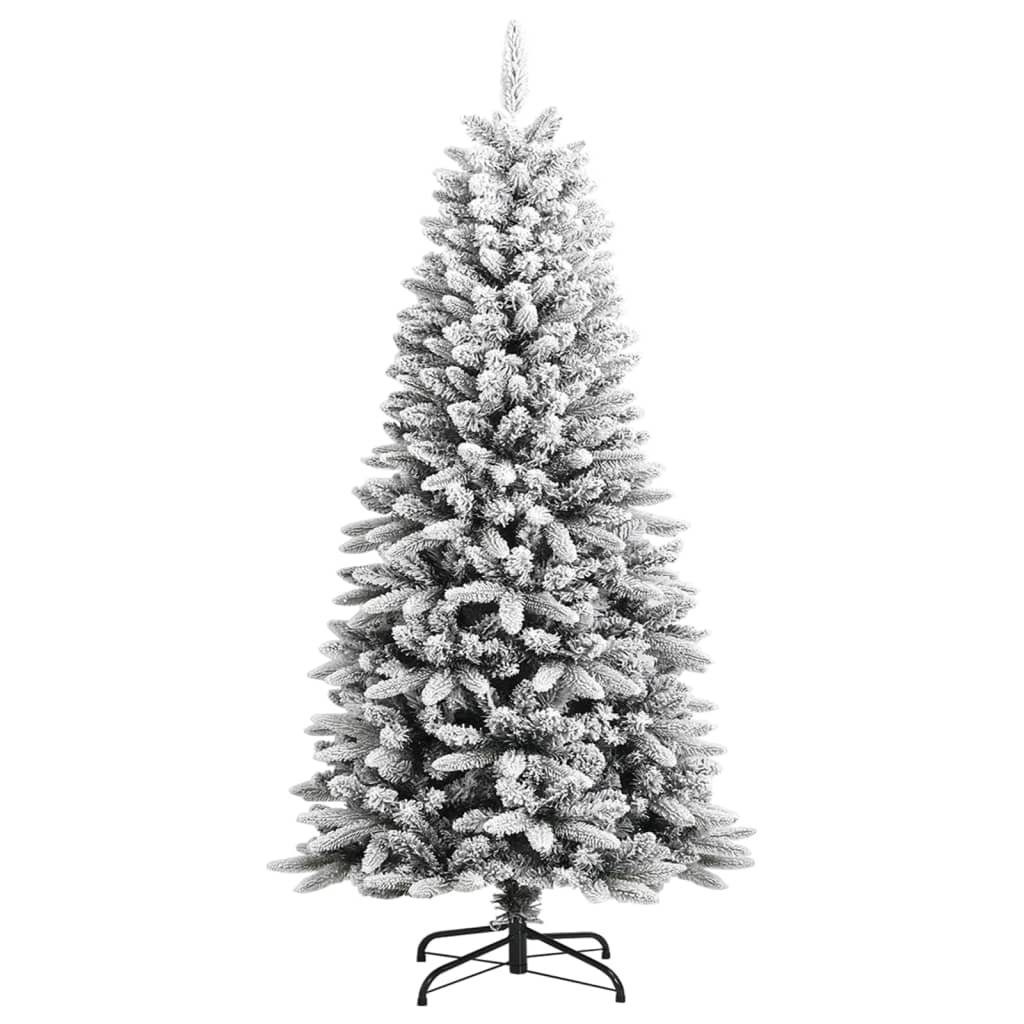 Kunstpflanze Künstlicher Weihnachtsbaum Beschneit 120 cm PVC&PE, furnicato, günstig online kaufen