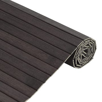 Teppich Teppich Rechteckig Dunkelbraun 100x500 cm Bambus, vidaXL, Rechteckig