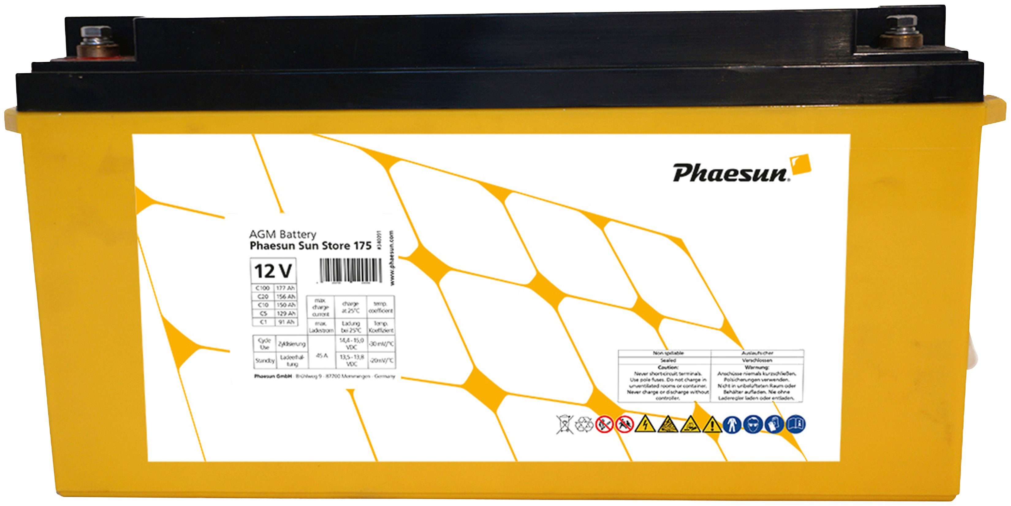 Phaesun AGM Sun Store 175 Solarakkus (12 V) | Standard-Akkus