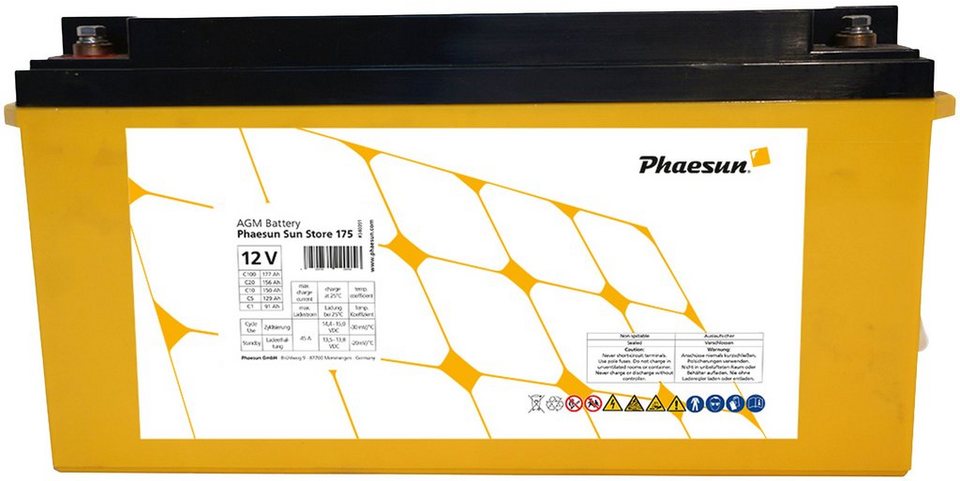 Store 175 AGM Sun (12 V) Phaesun Solarakkus