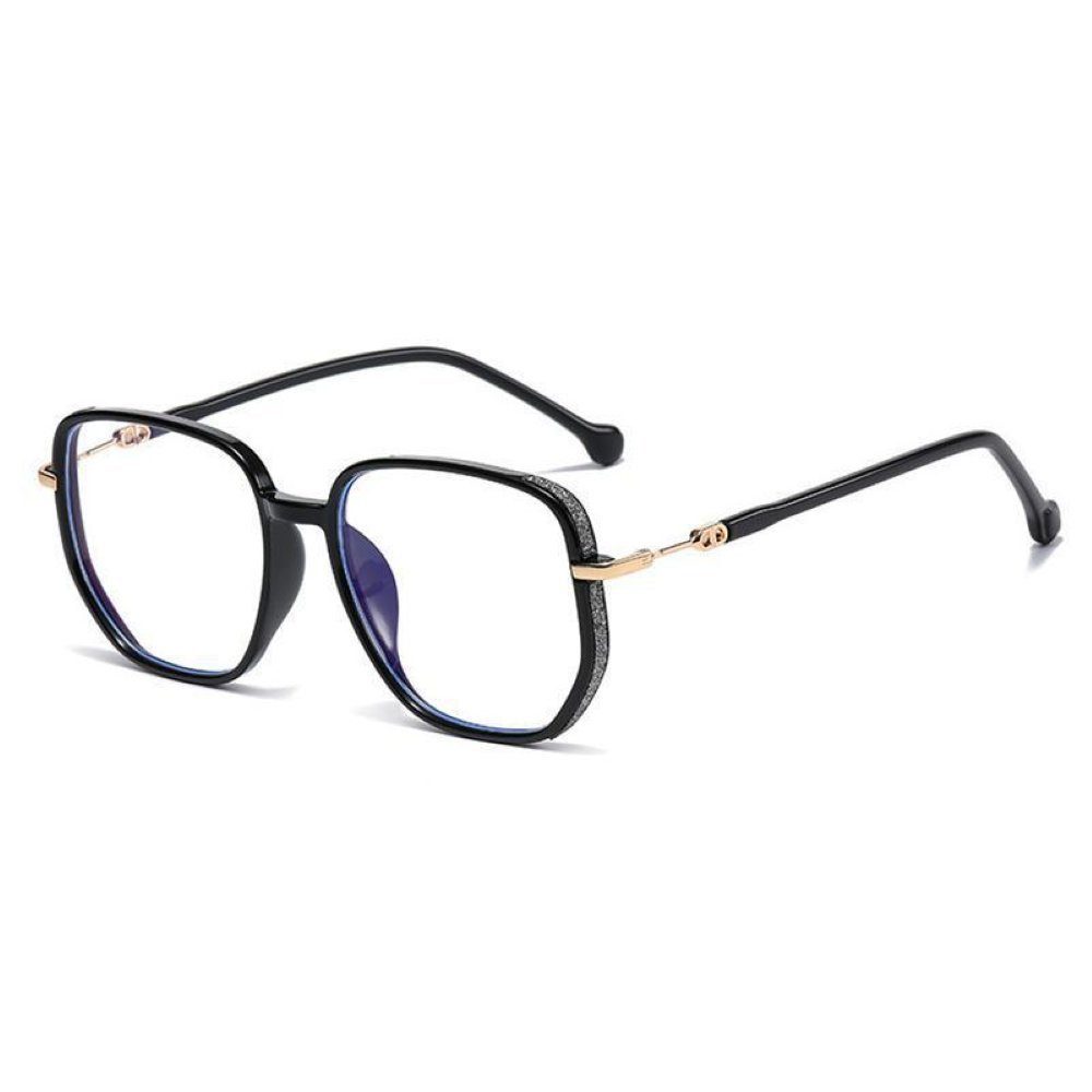 PACIEA Lesebrille Damen Blaulichtfilter Glitzerrand Oversized Anti-Müdigkeit
