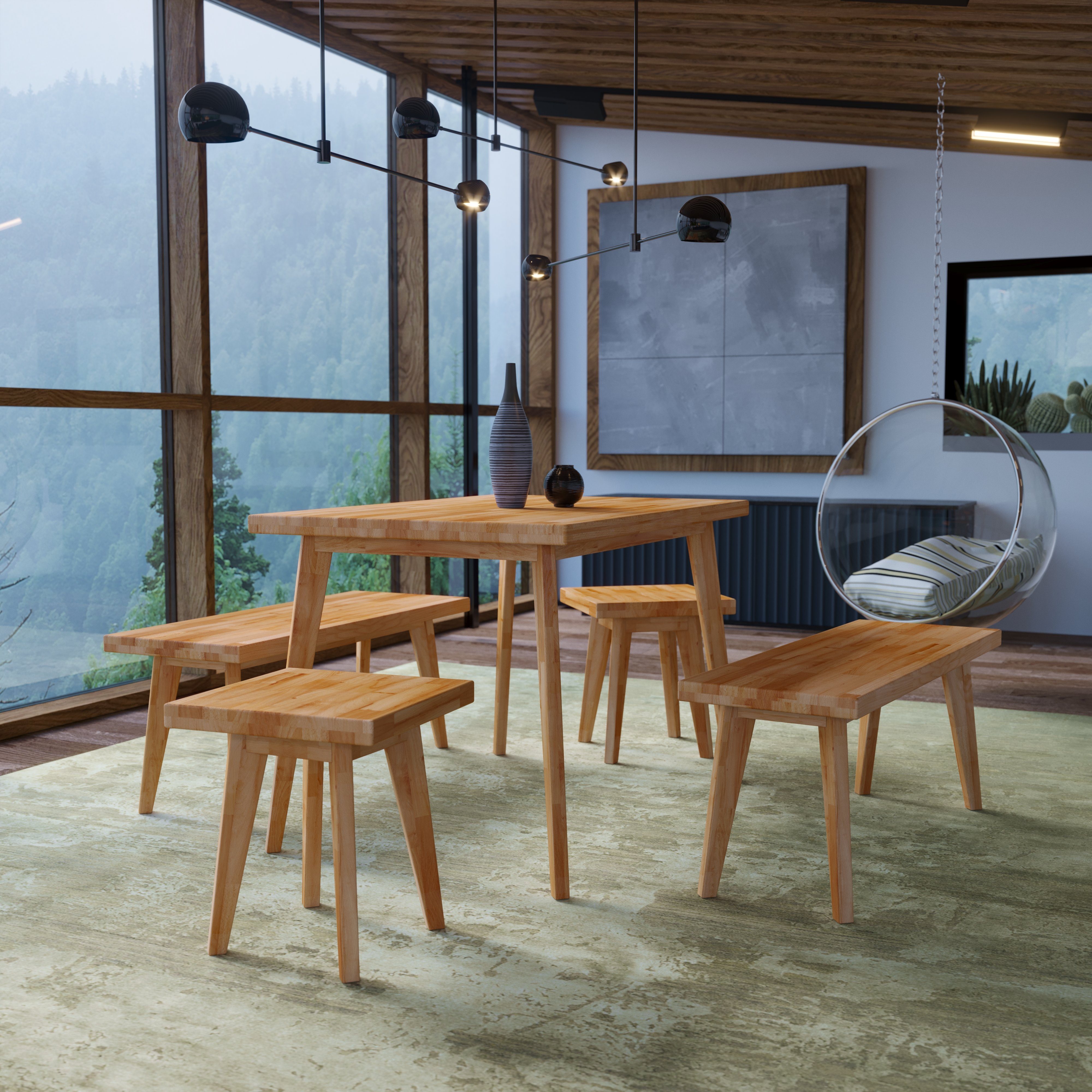 Krok Wood Esstisch Hans aus Massivholz günstig online kaufen