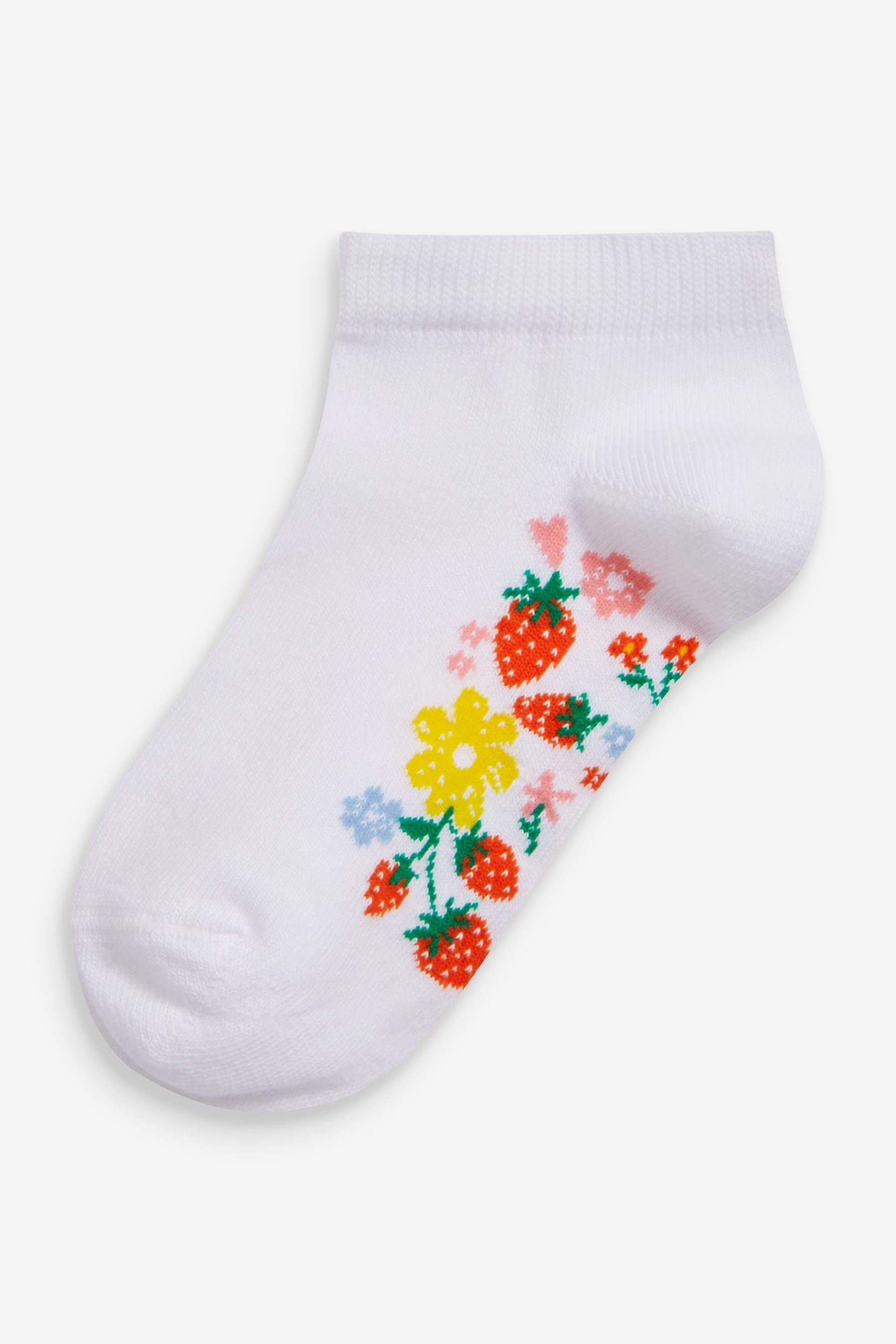 Next Kurzsocken Sneakersocken mit Baumwolle und Fußbett, 5er-Pack (5-Paar)