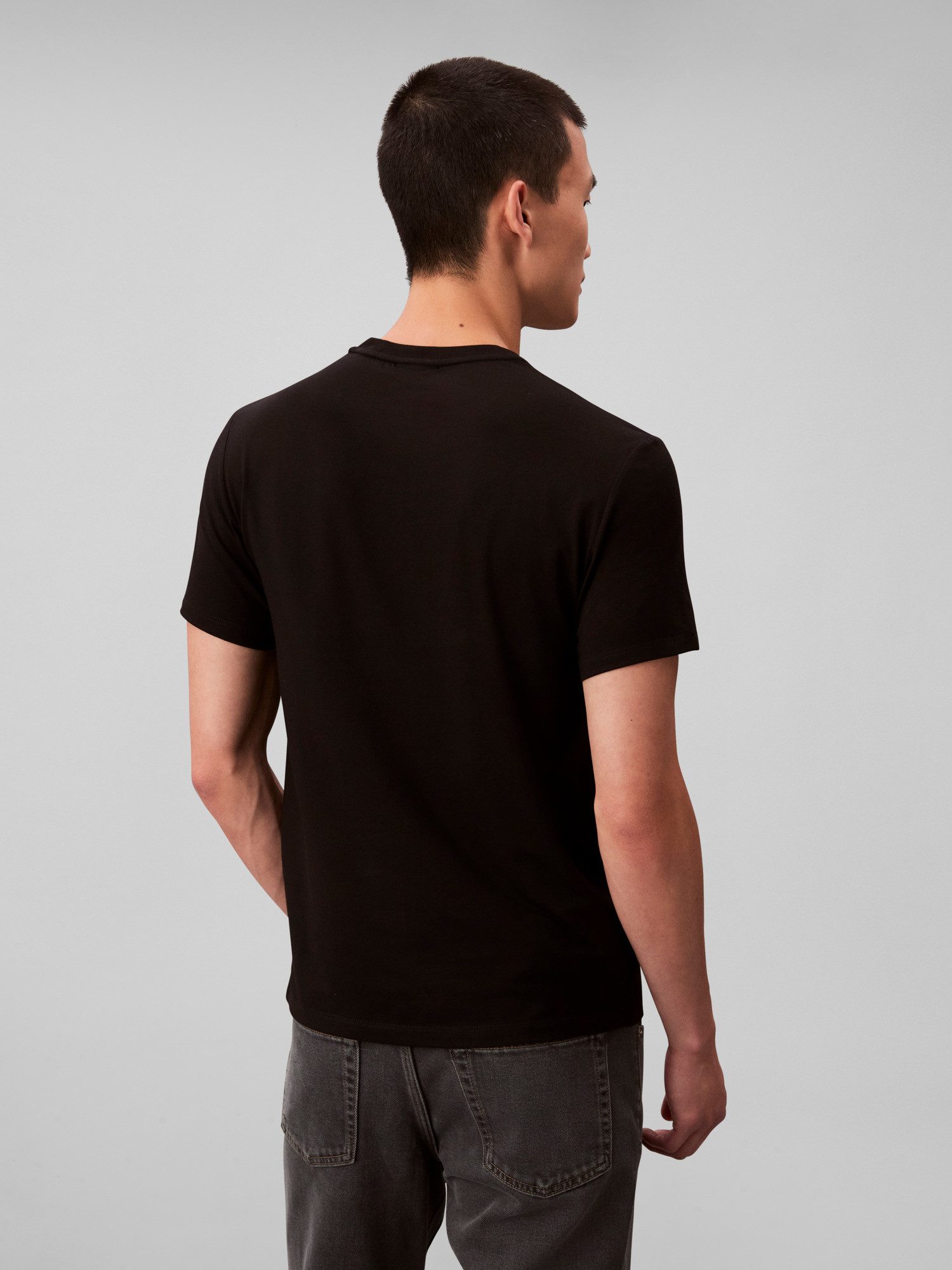 Calvin Klein T-Shirt 2 Pack SS STRETCH COTTON SLIM TEE (Packung, 2-tlg) Rundhalsausschnitt, slim fit