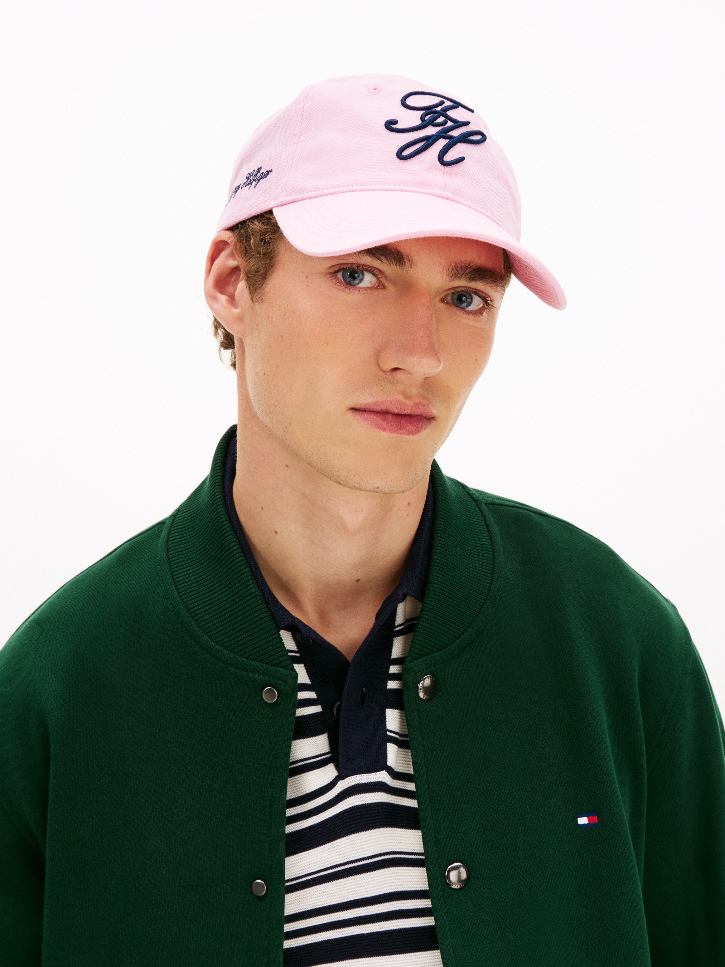 Tommy Hilfiger Baseball Cap TH SCRIPT SOFT 6 PANEL mit Logo-Stickerei, Umfang 58 cm