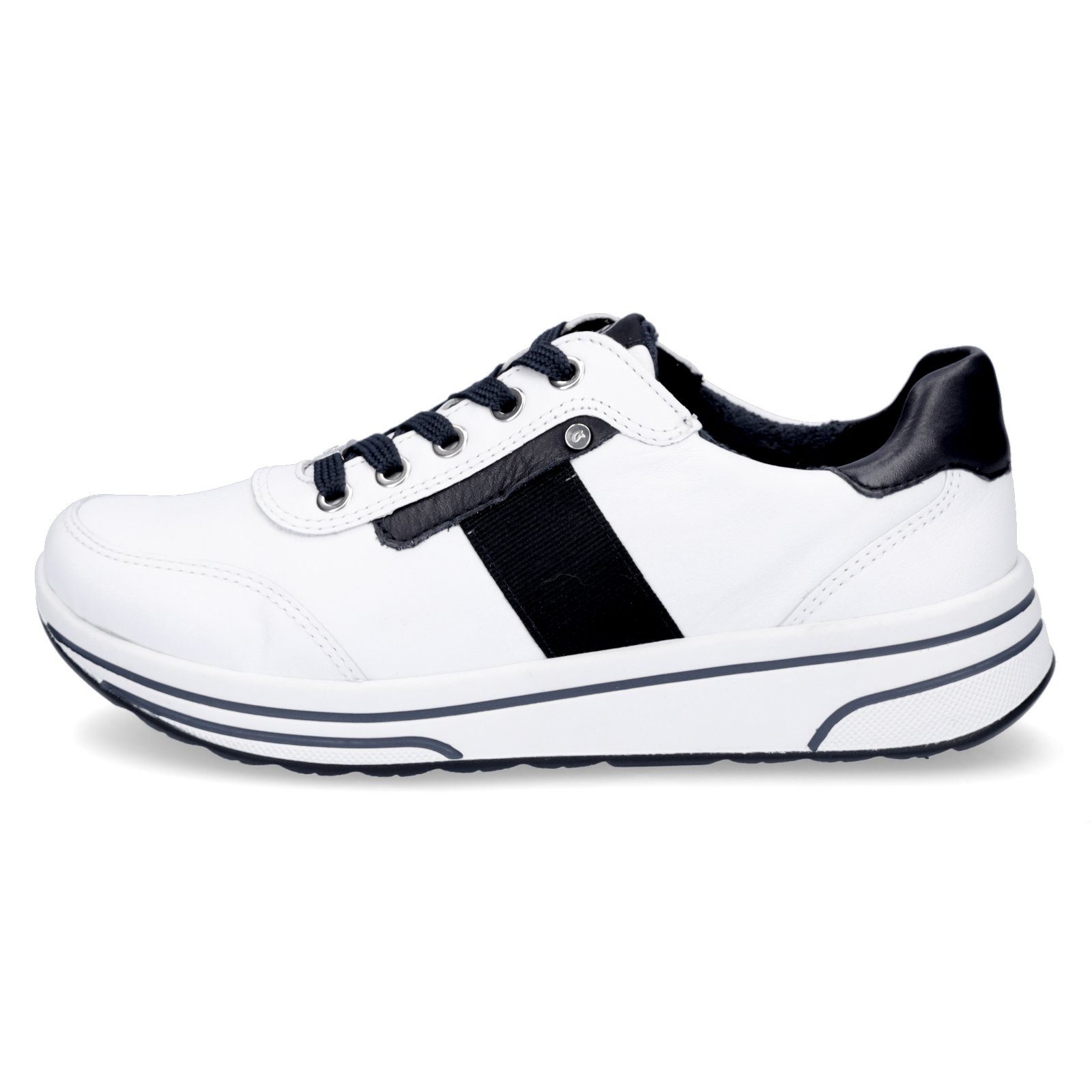 Ara Ara Damen 048117 Sneaker Sneaker weiß weiß Leder blau