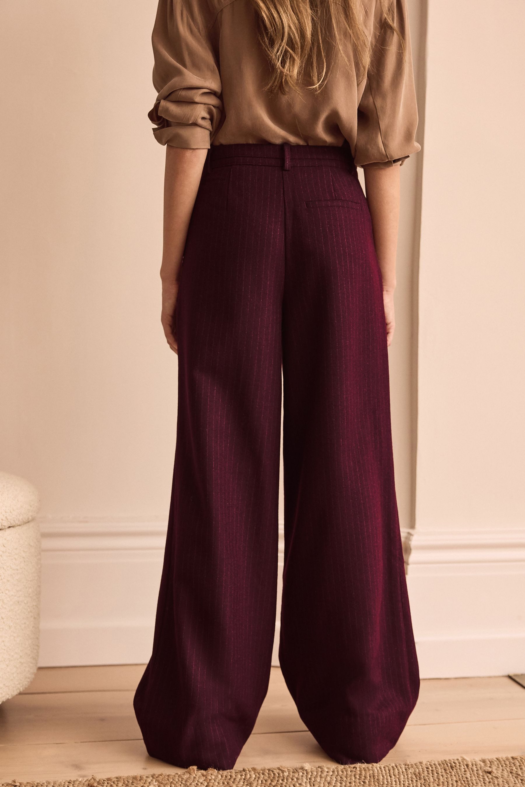 Next Palazzohose Hose aus hochwertiger Wollmischung günstig online kaufen