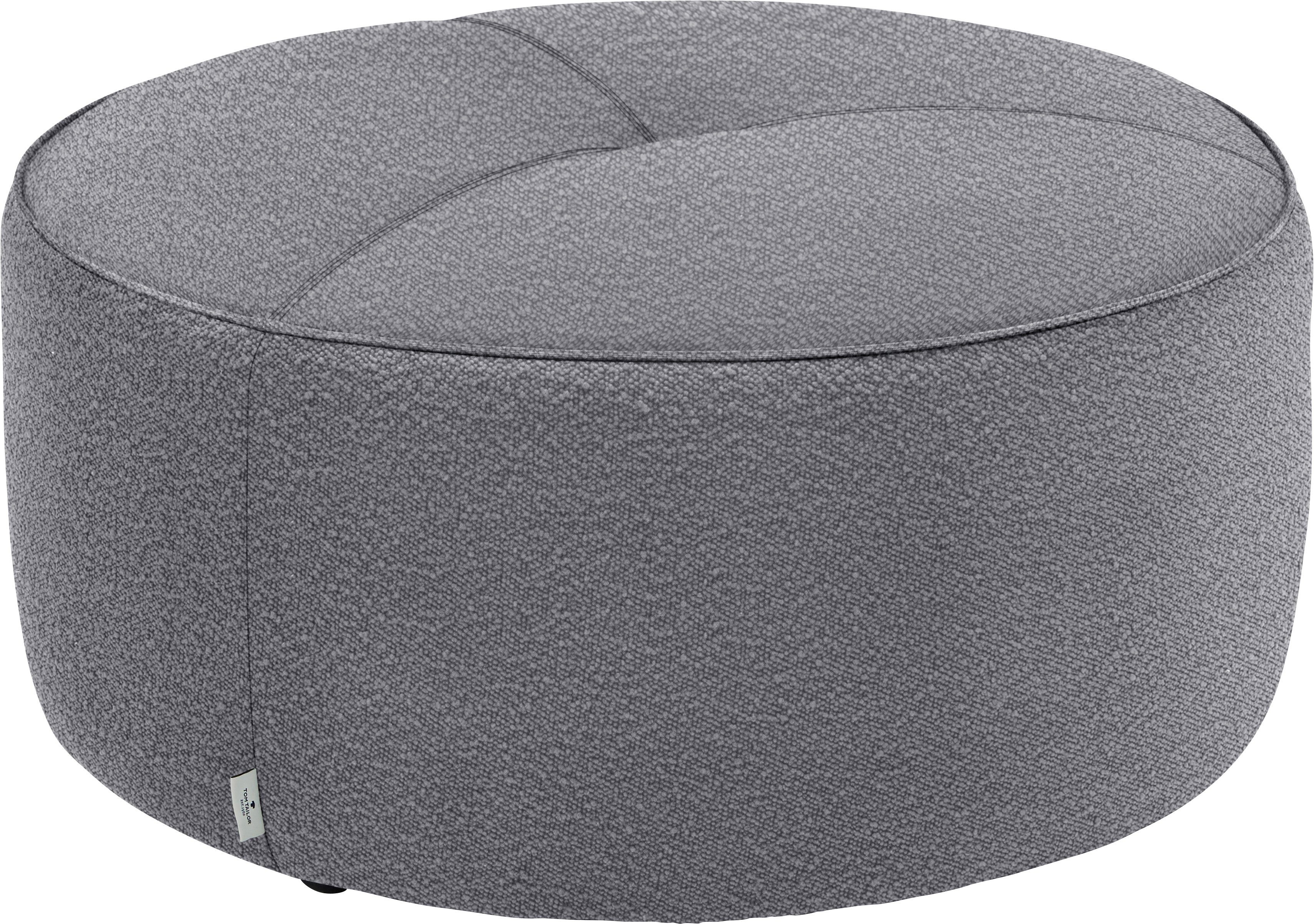 Es ist sicher ausverkauft! TOM TAILOR HOME Pouf Kedernaht Steppung ø Sitz, im mit CHIC, 90 & cm DROP