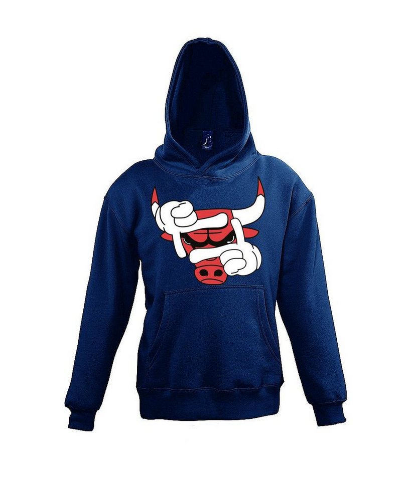 Youth Designz Kapuzenpullover Bulls Hoodie Pullover für Jungen und Mädchen mit modischem Frontprint