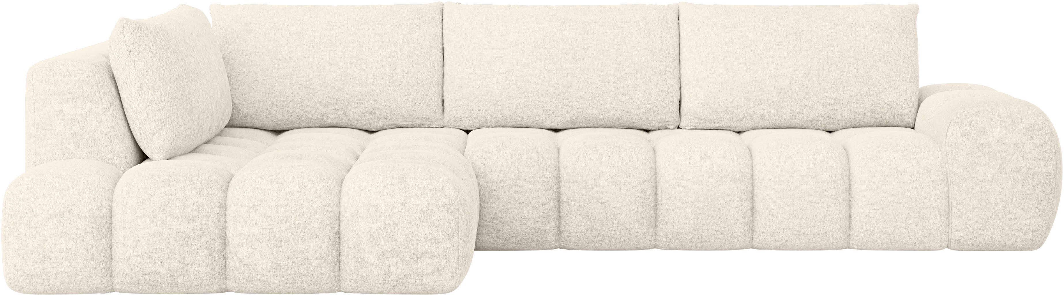 OTTO home Ecksofa AZITA L-Form, XXL 352 cm Designsofa in Bubble-Opitk, lose günstig online kaufen