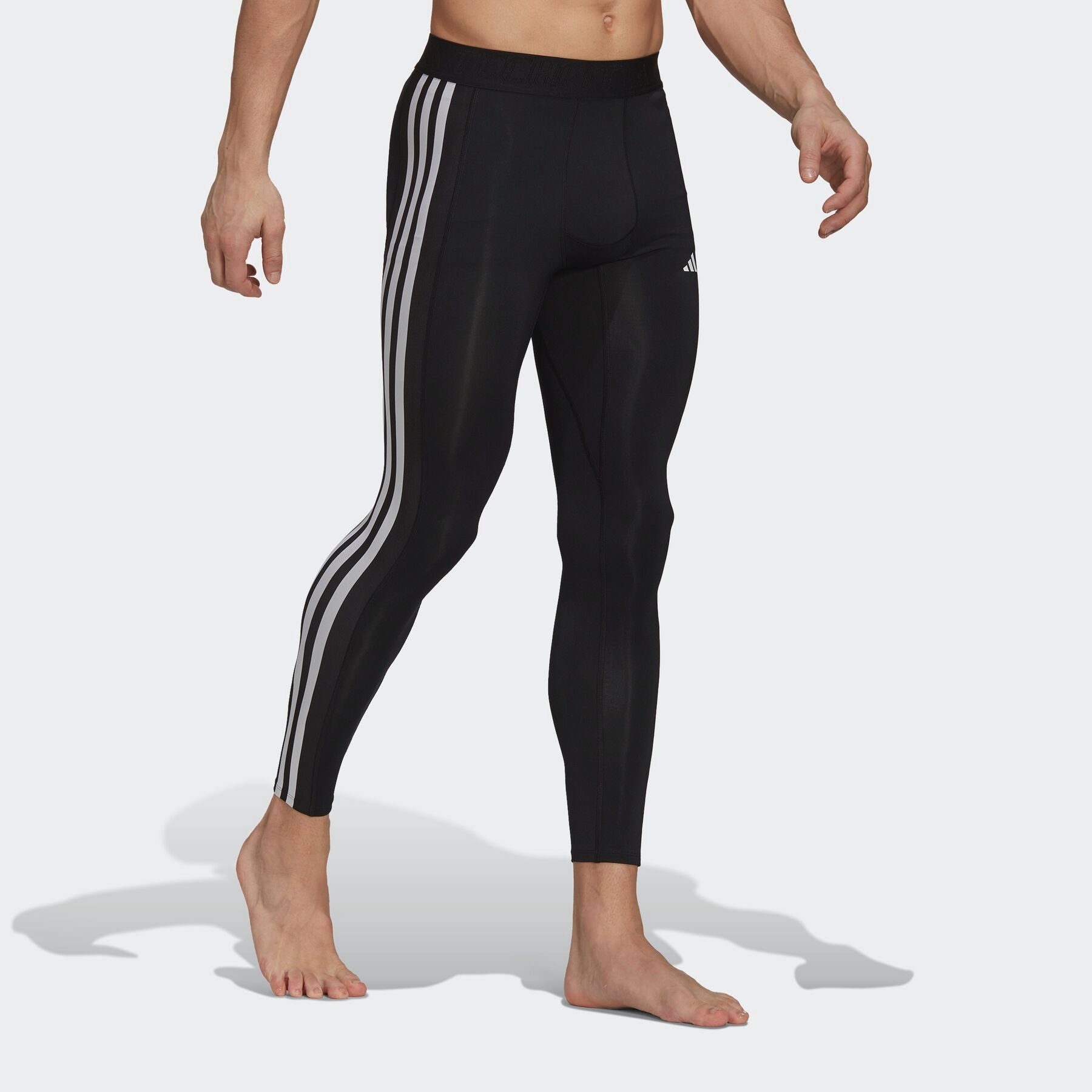 LANGE TRAINING Black 3STREIFEN adidas TIGHT Performance TECHFIT Trainingstights (1-tlg)