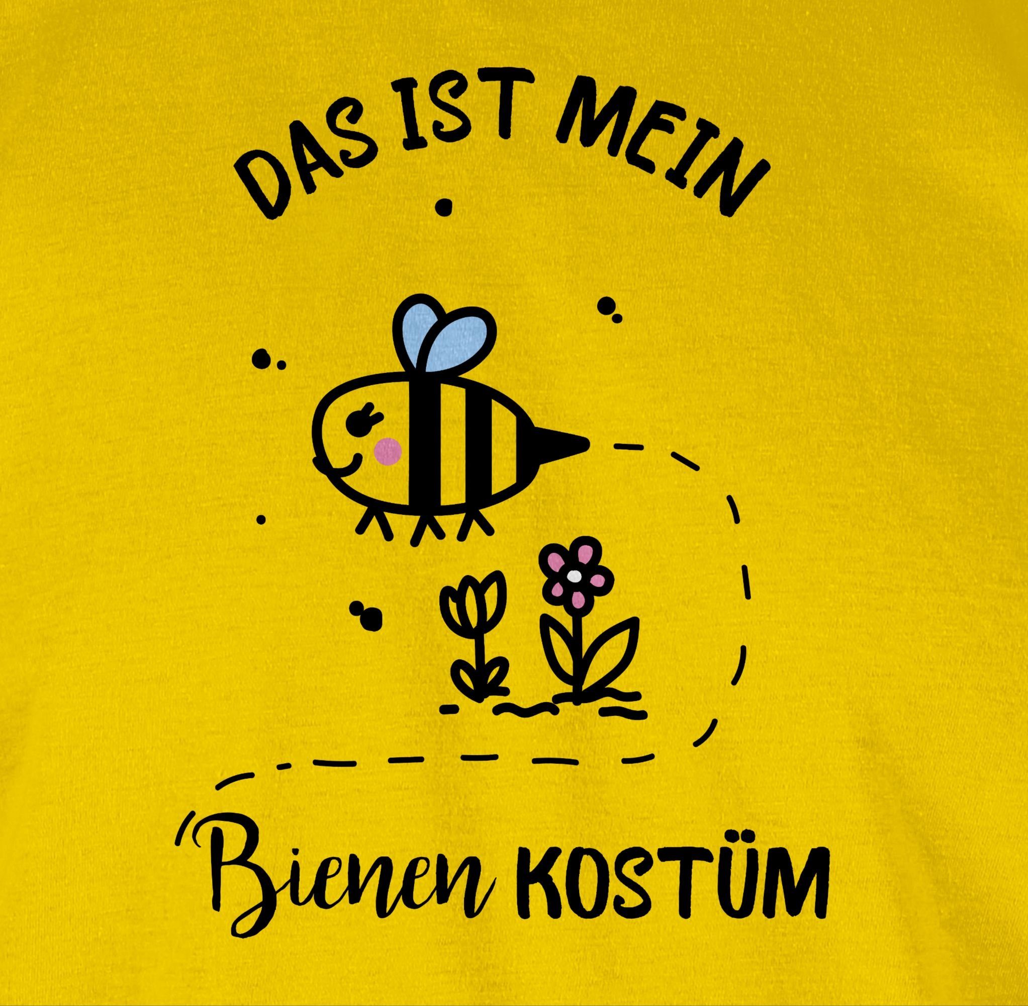 T-Shirt mein Das ist Gelb Outfit 1 Kostüm Shirtracer Karneval Bienen