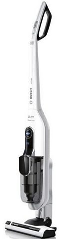 BOSCH Belaidis dulkių siurblys Athlet BCH6ATH25 25.2 V atskirai Higieninis filtras Turbo-Stufe beutellos alle Bodenarten aukštis Saugkraft iki 60 min Laufzeit weiß
