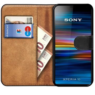 CoolGadget Handyhülle Book Case Handy Tasche für Sony Xperia 10 6 Zoll, Hülle Klapphülle Flip Cover für Sony 10 Schutzhülle stoßfest