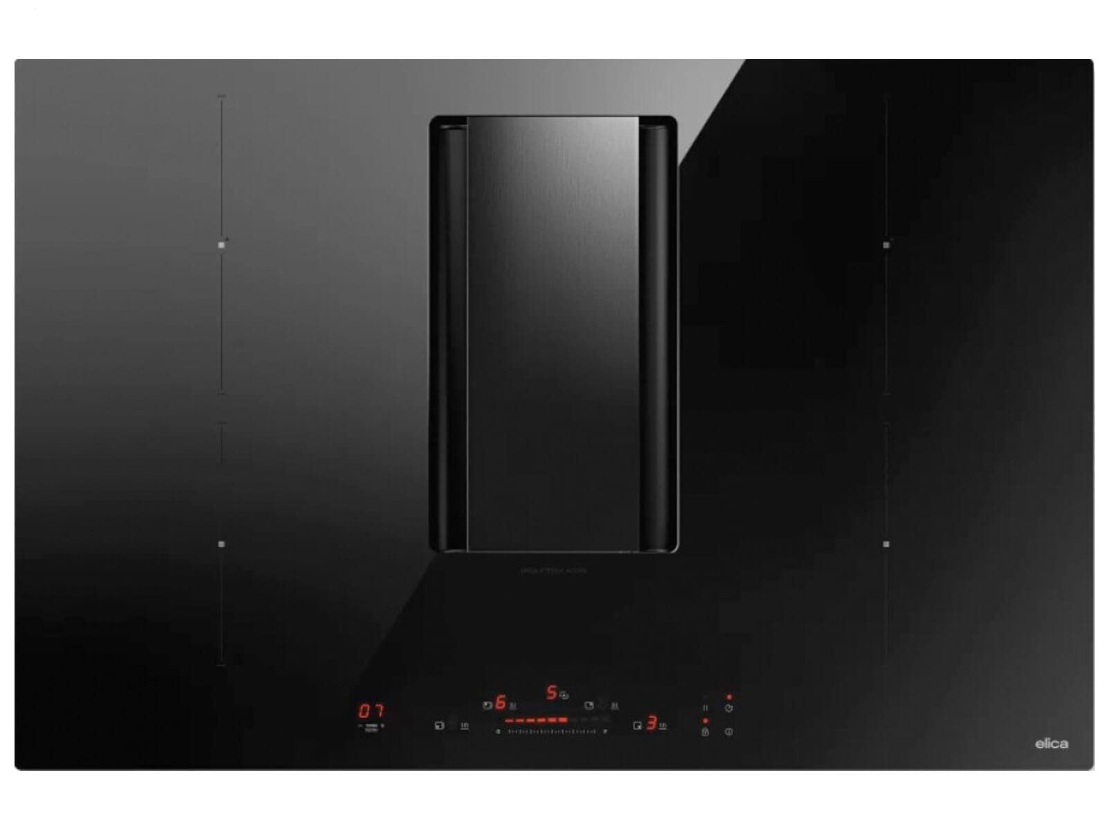 Elica Kochfeld mit Dunstabzug PRF0193270, Timer, TouchControl-Bedienung
