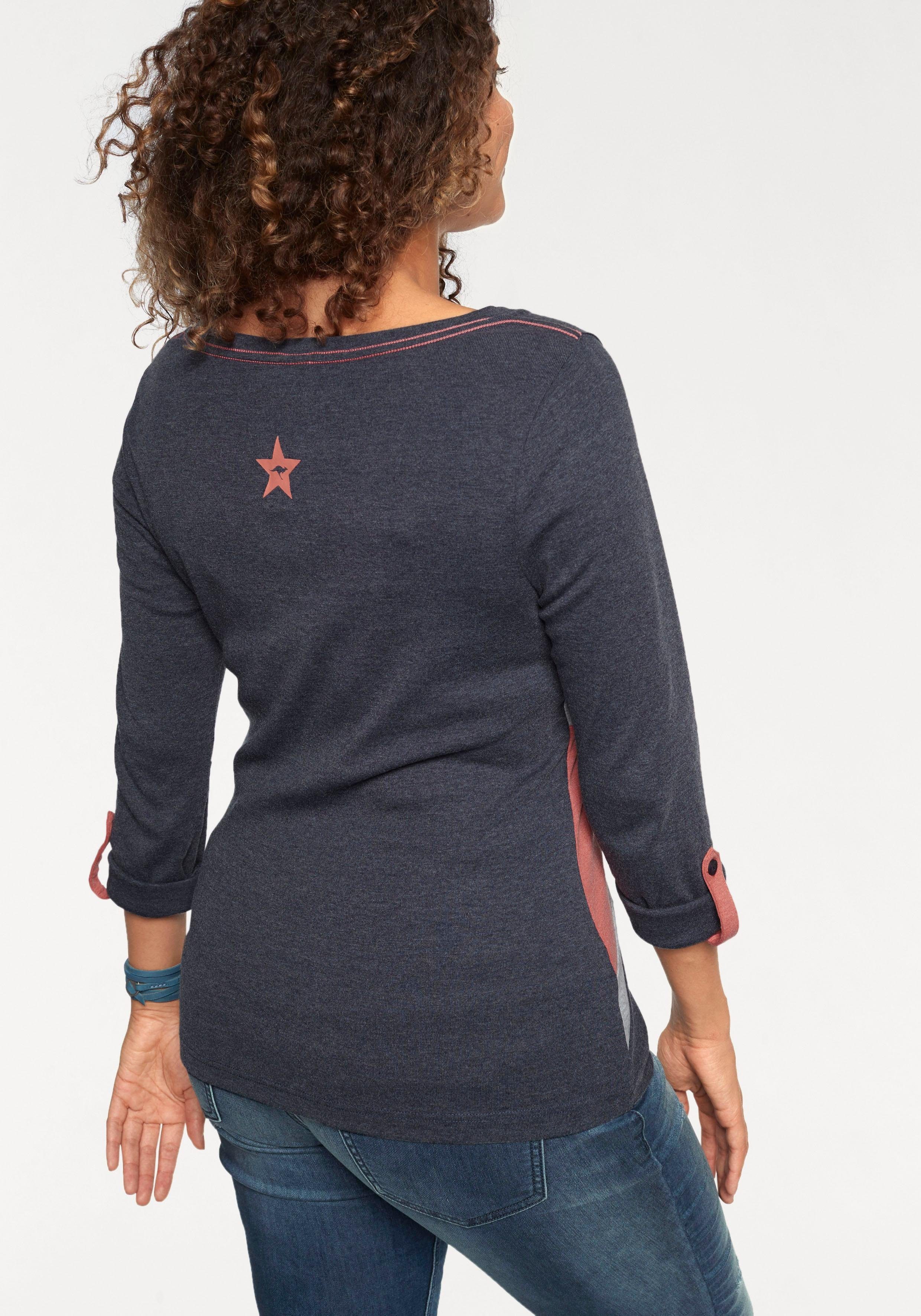 KangaROOS Longsleeve Langarm, figurbetonte Passform, unifarben, günstig online kaufen