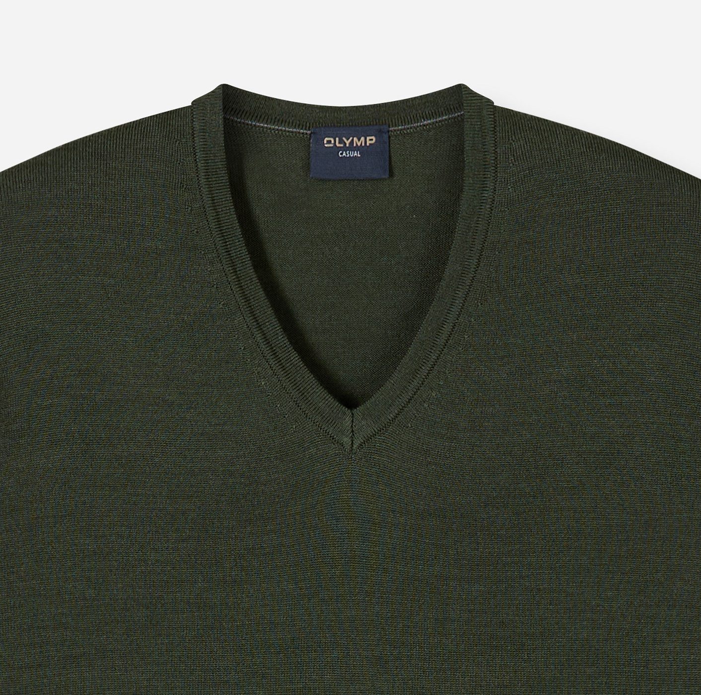 OLYMP V-Ausschnitt-Pullover OLYMP Strick Casual klassischer Strickpullover