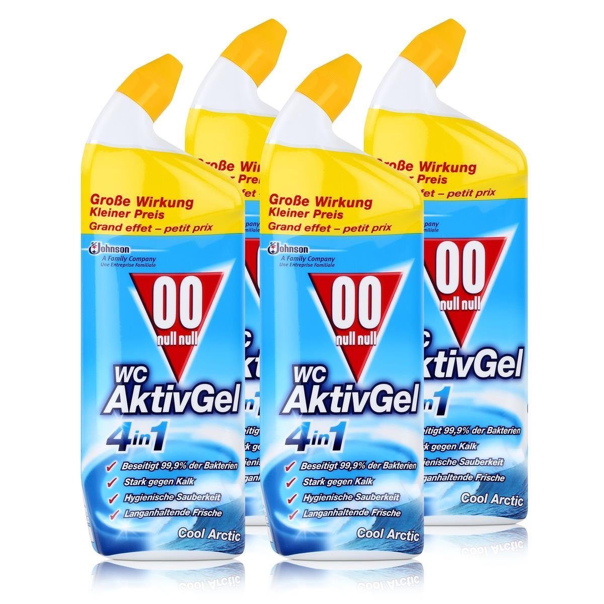 00 null null WC Aktiv Gel 4in1 Cool Arctic 750 ml - Stark gegen Kalk (WC-Reiniger