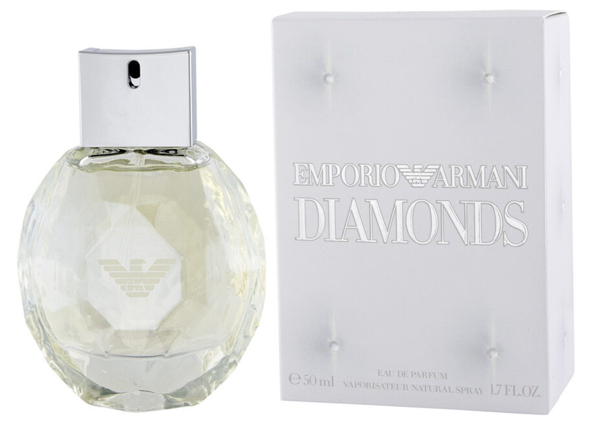 Emporio Armani Eau de Parfum Diamonds for Women EDP Damen Spray, Fruchtig-blumiger Duft mit Himbeere, Rose, Vanille und Litschi