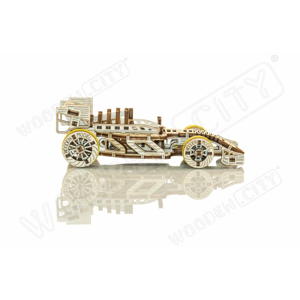 Wooden City 3D-Puzzle 3D-Puzzle Rennwagen Bolid 108 Teile, Puzzleteile