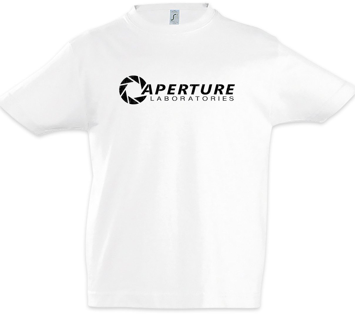 Print-Shirt Vintage Aperture Laboratories Kinder T-Shirt Science Logo Labs Game