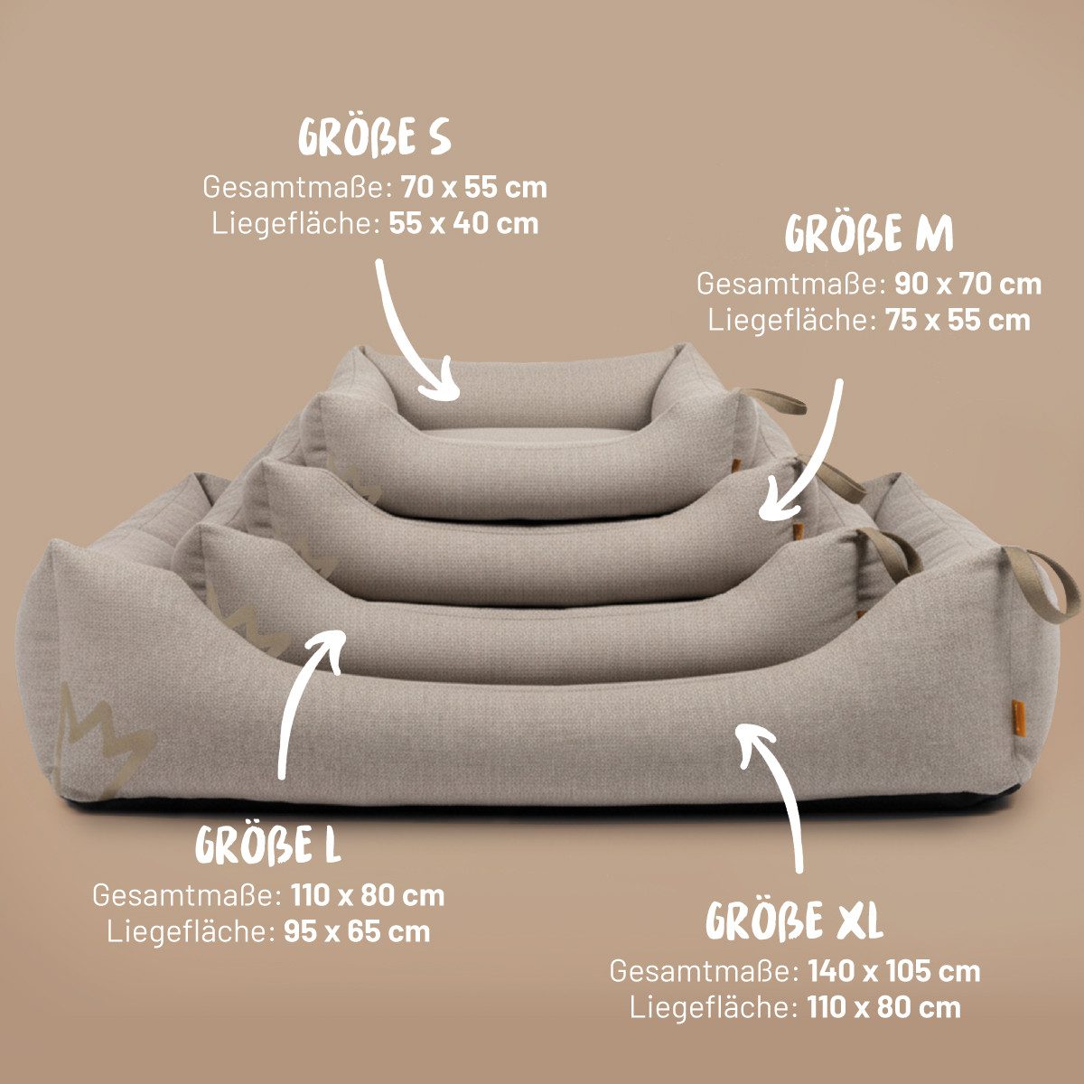 Rudelkönig Hundebett Koye waschbar & robustes günstig online kaufen