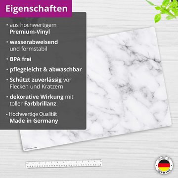 cover-your-desk.de Schreibtischunterlage abwaschbar - Prachtvoller Marmor – premium Vinyl - Made in Germany, (1 tlg., abwischbar, Hergestellt in Deutschland)