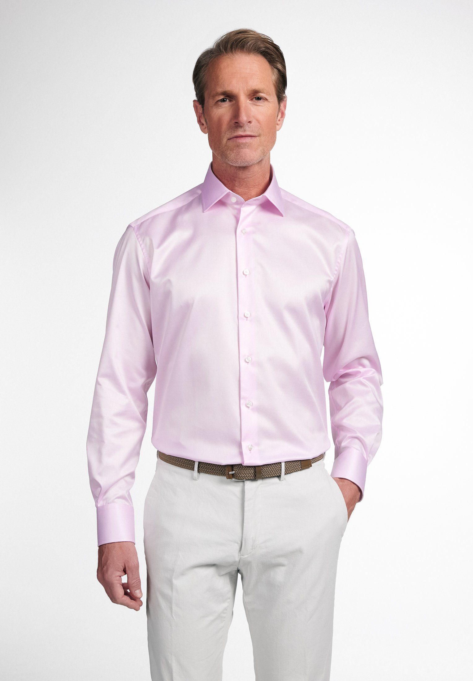 neueste Entdeckung Eterna Langarmhemd COMFORT FIT rosa