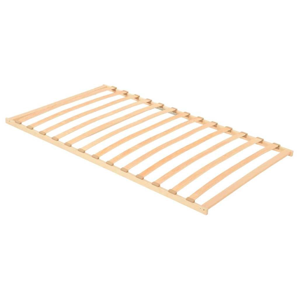 Lattenrost, vidaXL, Bett-Lattenrost Braun 100 x 190 cm Massivholz Buche